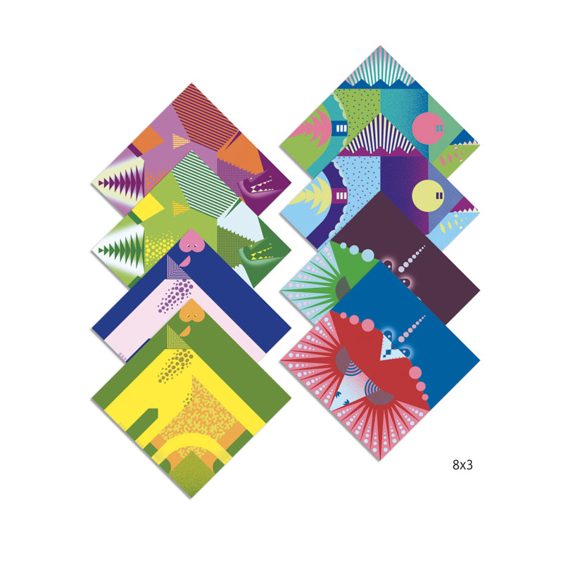 Best Origami Dinosaur Kit for Kids - Creative DIY Paper Craft Set by Djeco - Fun Educational Activity for Birthday Parties & Classroom Projects