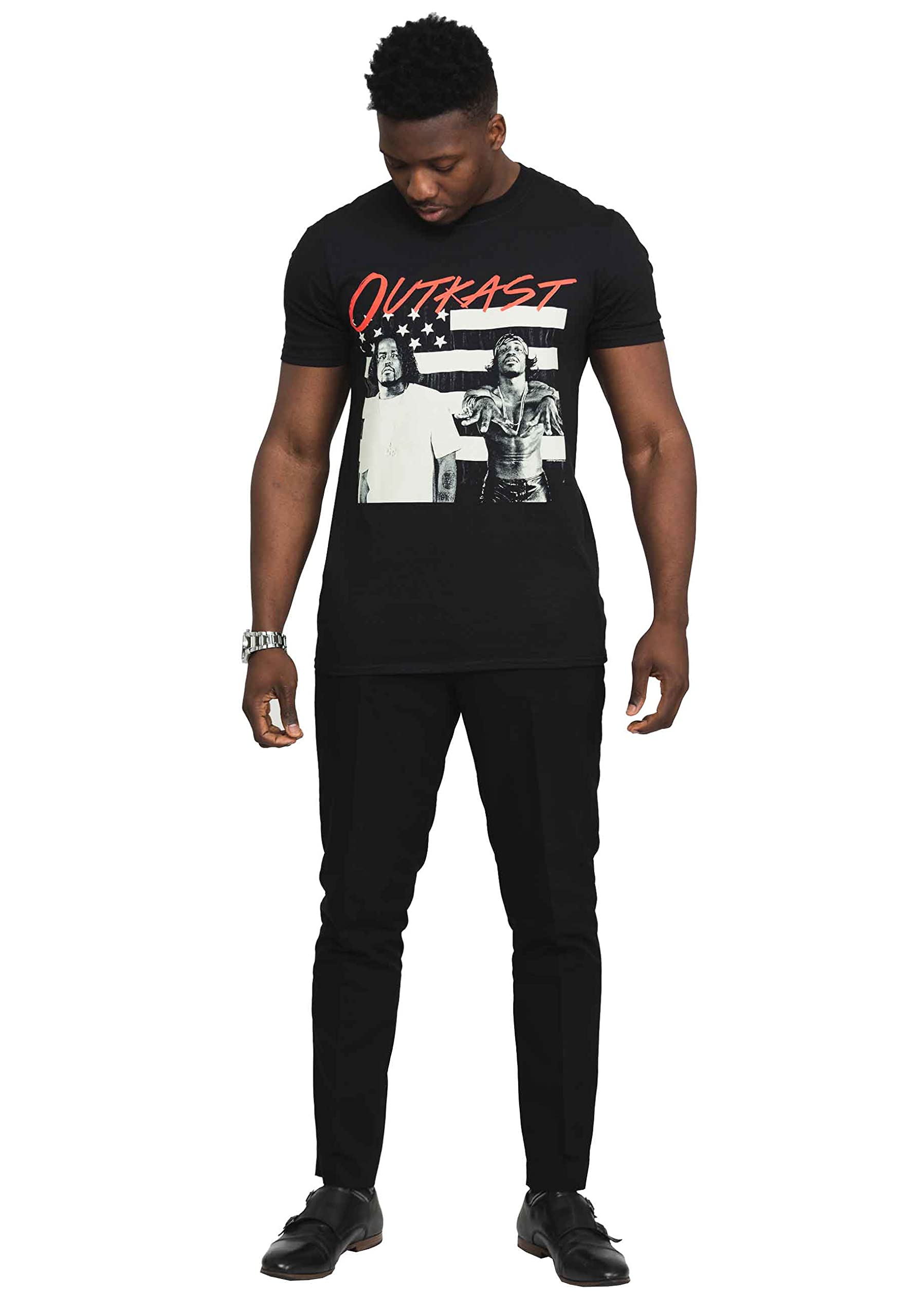 Official Outkast Stankonia Band Logo T-Shirt for Men - Black, Comfortable Cotton Tee for Concerts, Casual Wear & Music Fans