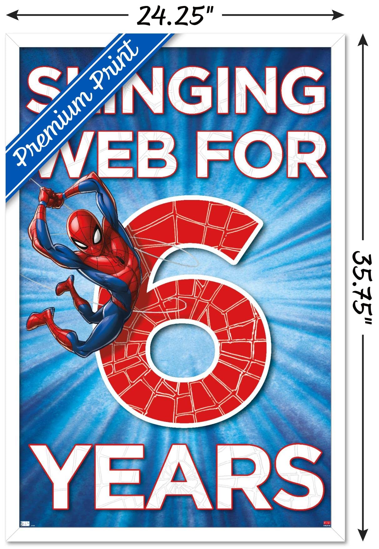 Trends International Marvel Spider-Man Happy 6th Birthday Wall Poster - 34