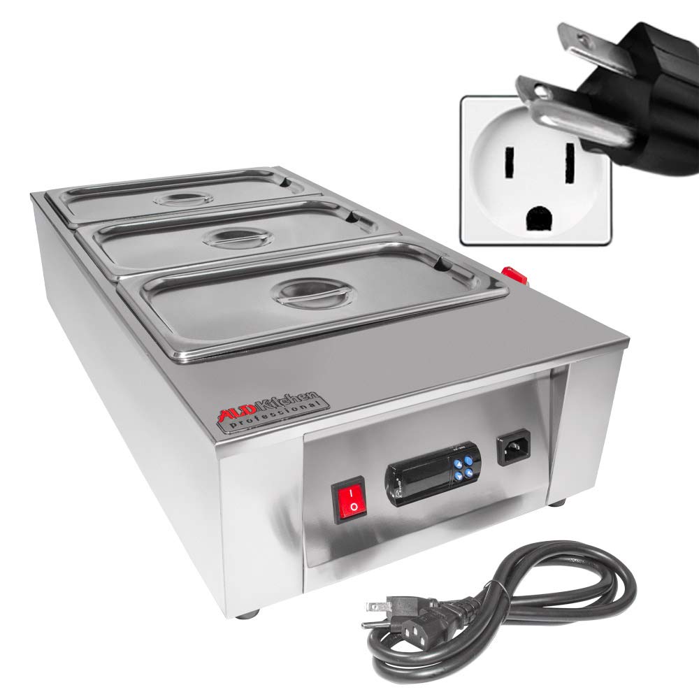 ALDKitchen 3-Tank Digital Chocolate Melting Pot with Precise Temperature Control - 110V Electric Chocolate Melter for Candy Making, Fondue, Baking & DIY Desserts - Perfect for Home, Bakery & Party Use