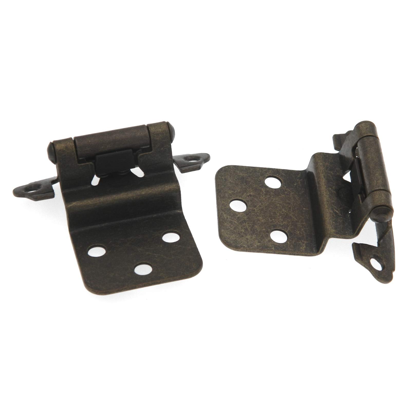 Belwith Keeler 10 Pairs Antique Brass Cabinet Hinges 3/8