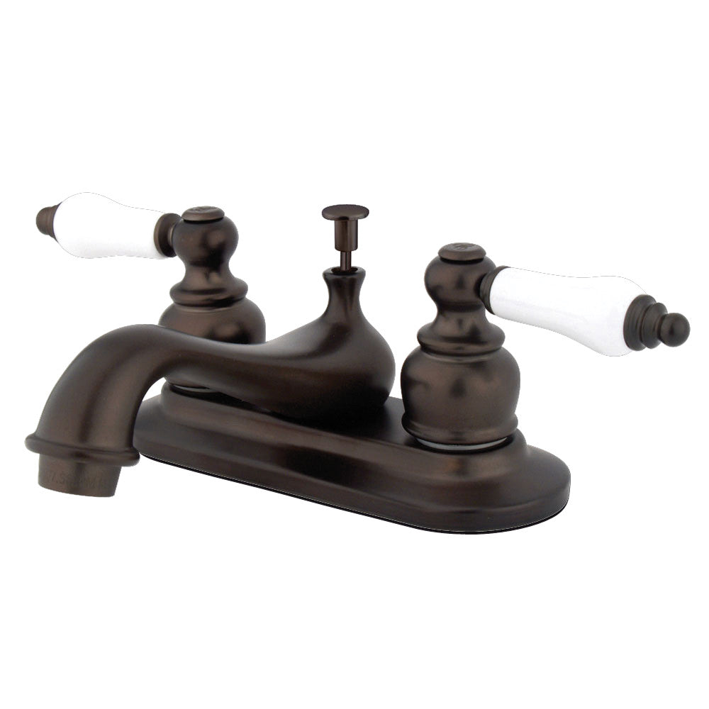 Kingston Brass GKB601PL 4-Inch Centerset Bathroom Faucet - Polished Nickel Finish for Vanity Sink, Perfect for Modern Bathroom Renovation and Home Upgrade