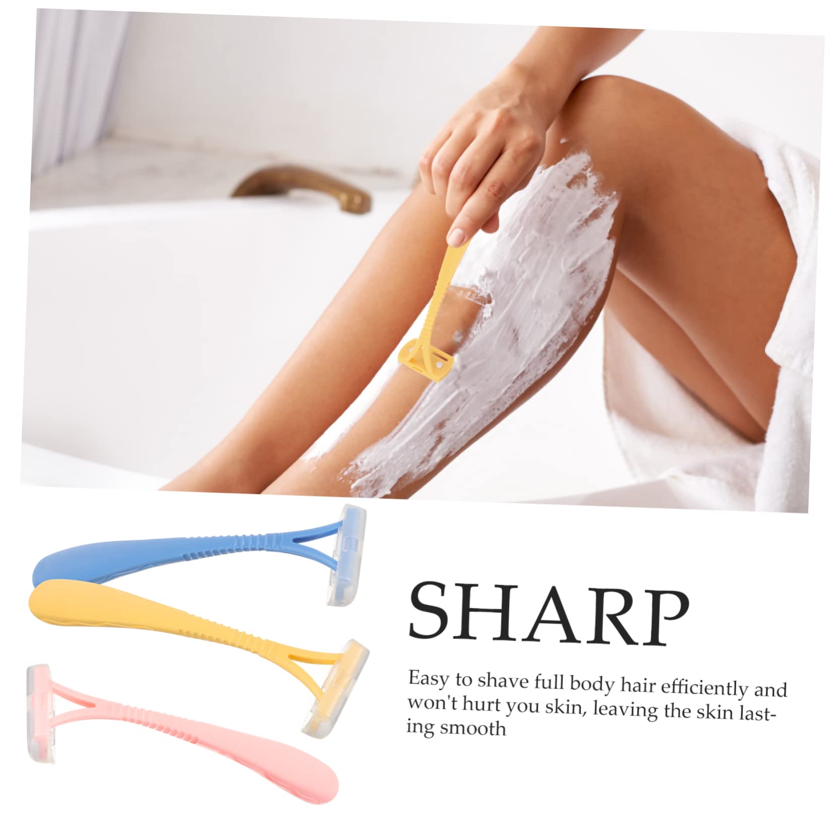 6 Pcs Manual Hair Removal Razor Set - Armpit Shaver & Leg Hair Trimmer for Women | Smooth Body Hair Remover & Depilator | Perfect for Travel, Gym & Everyday Personal Grooming