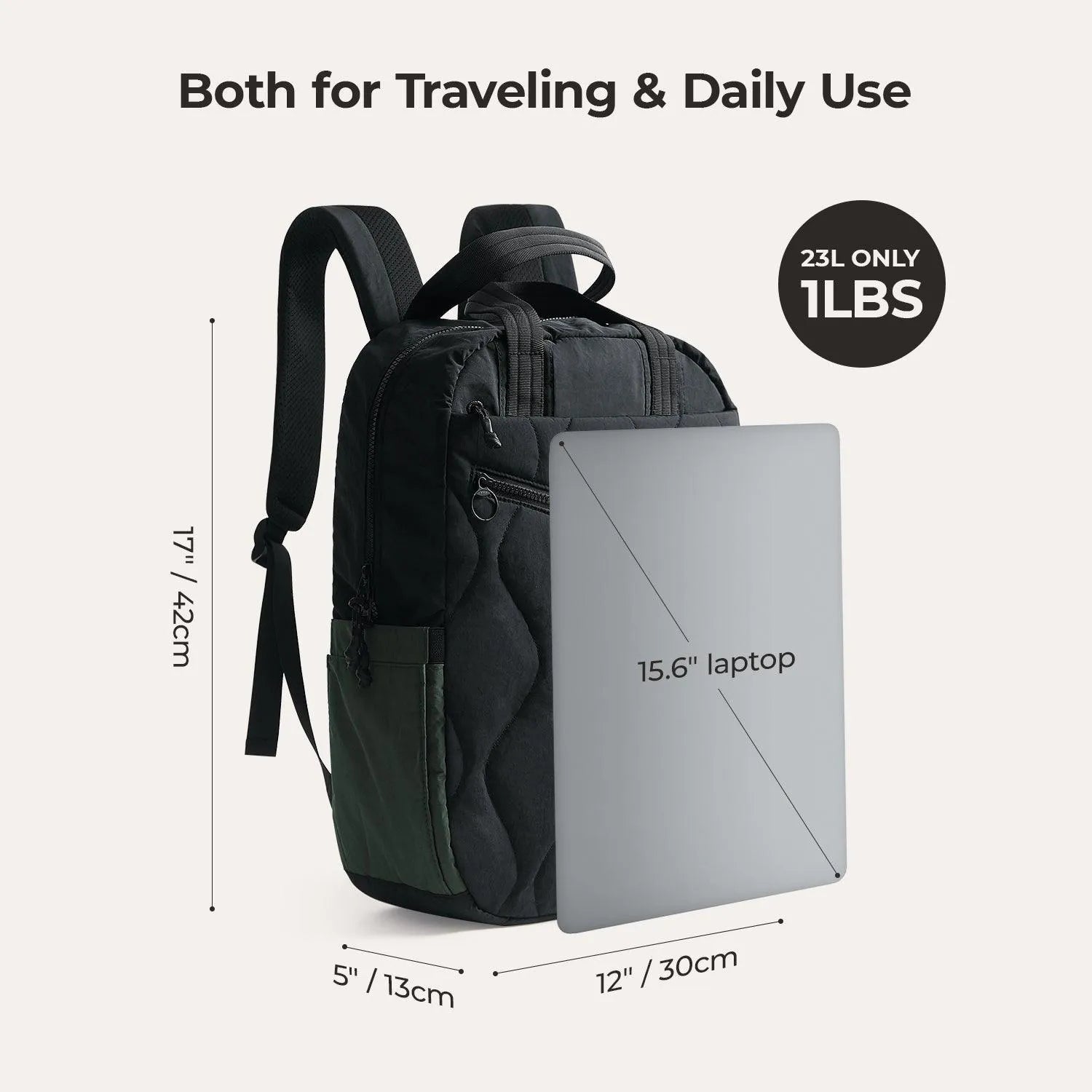 Paz 23L Lightweight Waterproof Hiking Backpack for Men & Women - Durable Travel Daypack for Outdoor Camping, Hiking, School & Work Commute