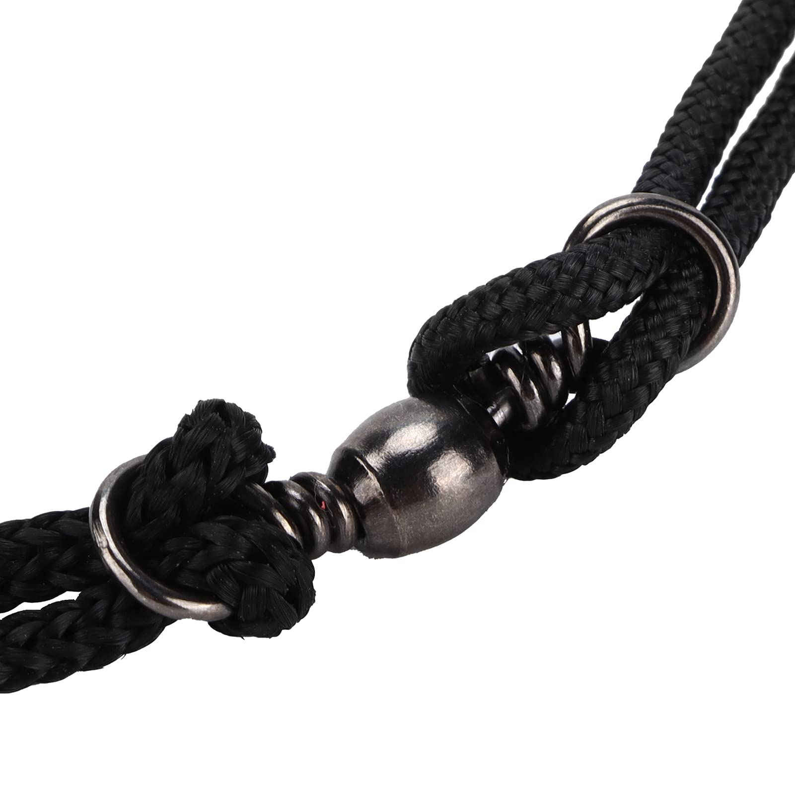 Yuecoom Adjustable Black Poi Chain Balls for Polynesian Dance Training & Performance - Soft Dance Balls for Fire Spinning, Flow Arts, and Hula Hoop Practice