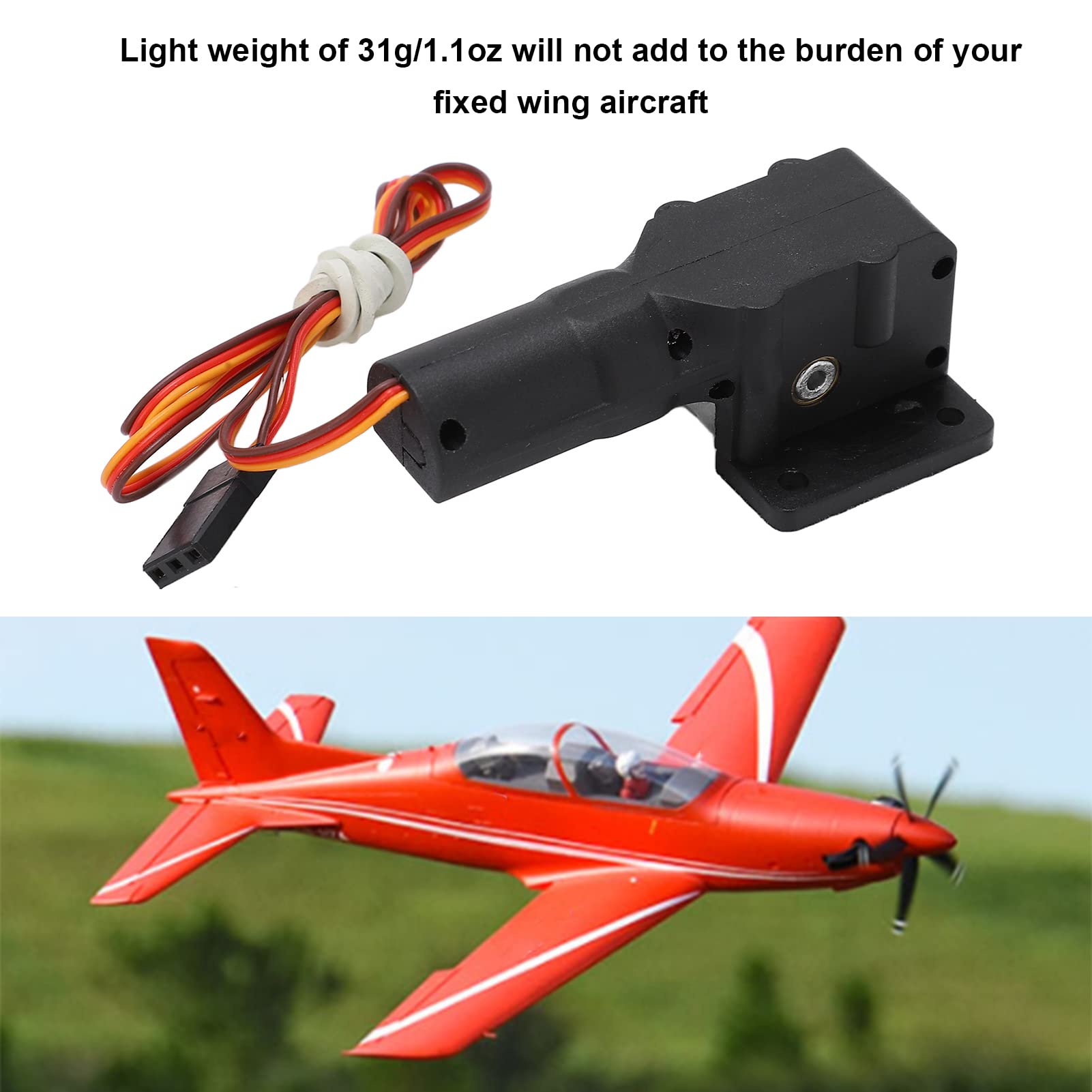 Oumefar Electric Retractable Landing Gear for 1.1M RC Plane - Durable Fixed Wing Aircraft Accessories | Perfect for RC Model Airplanes, DIY Projects & Aviation Enthusiasts