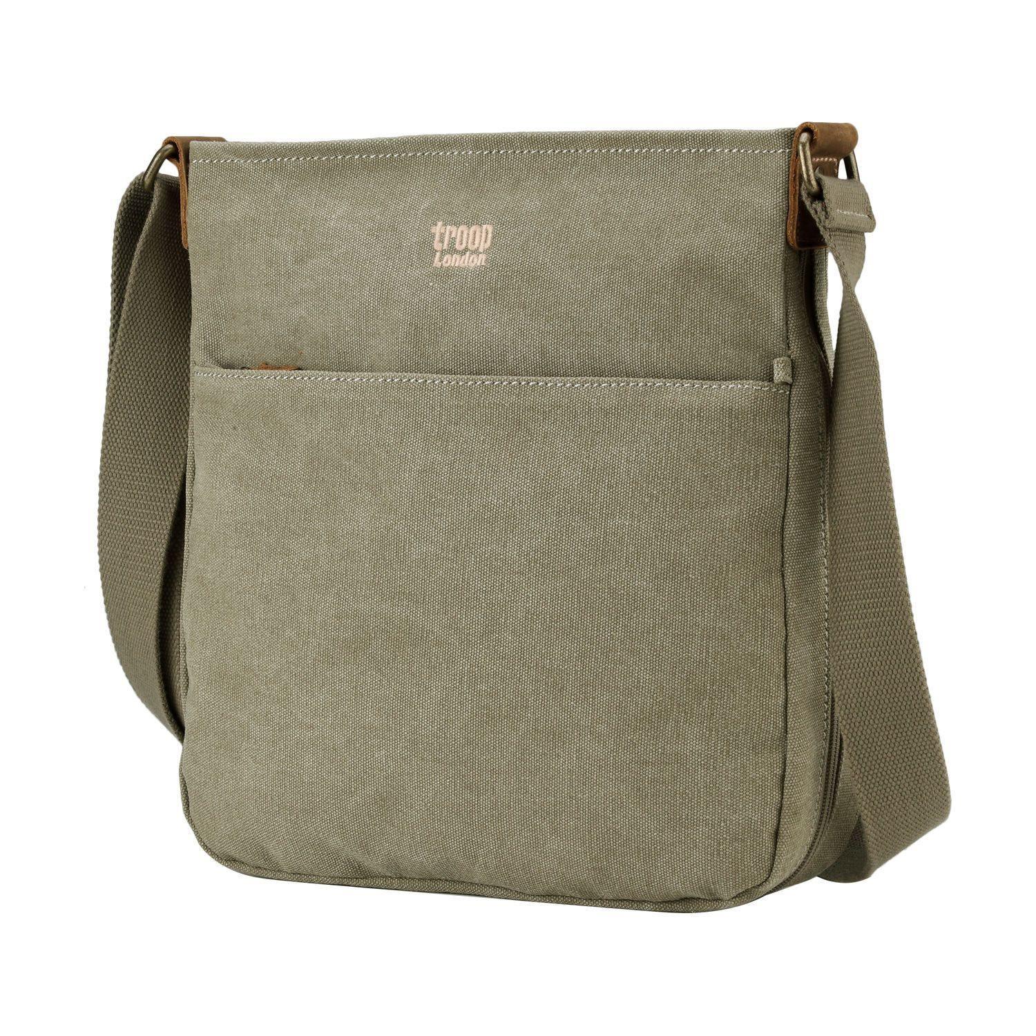 TRP0236 Troop London Classic Canvas Crossbody Bag - Stylish & Durable for Travel, Work & Everyday Use