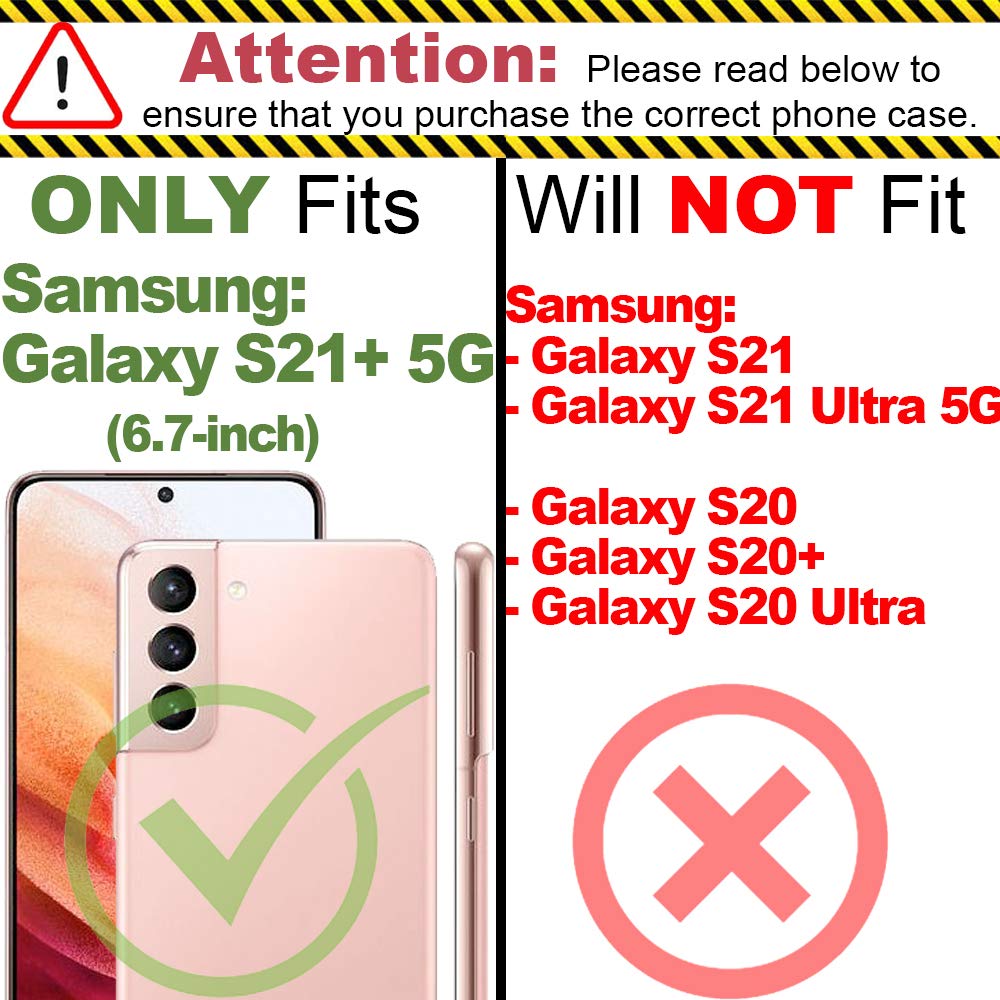 CoverON Slim Flexible TPU Clear Phone Case for Samsung Galaxy S21 Plus 5G - Owl Design | Perfect for Everyday Protection & Style
