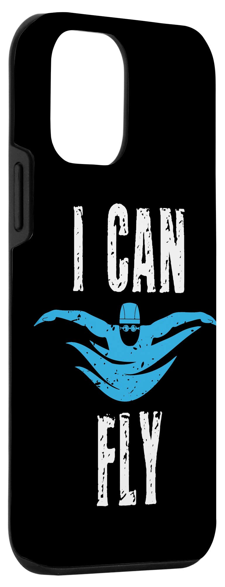 iPhone 12 Mini Waterproof Case - Funny Swimming Swimmer Design for Pool, Beach & Summer | Competitive Swim Protection for Fast Swimming