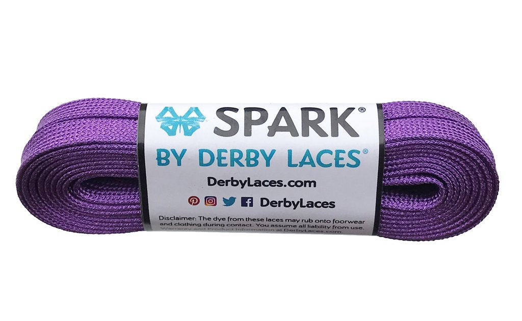 Derby Laces 96 Inch - Premium Spark Roller Skate Laces for Derby Skating & Roller Derby Competitions | Durable & Stylish Skate Shoe Laces for Roller Skates, Quad Skates & Rollerblades