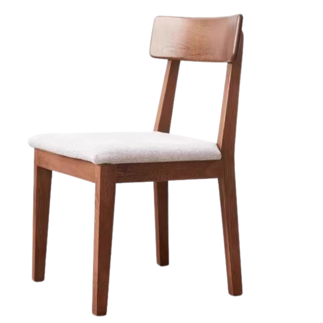 Premium Solid Wood Dining Chairs Set of 4 - Black Walnut, Ash & Oak - Elegant Modern Home Furniture for Dining Room, Kitchen & Office Use