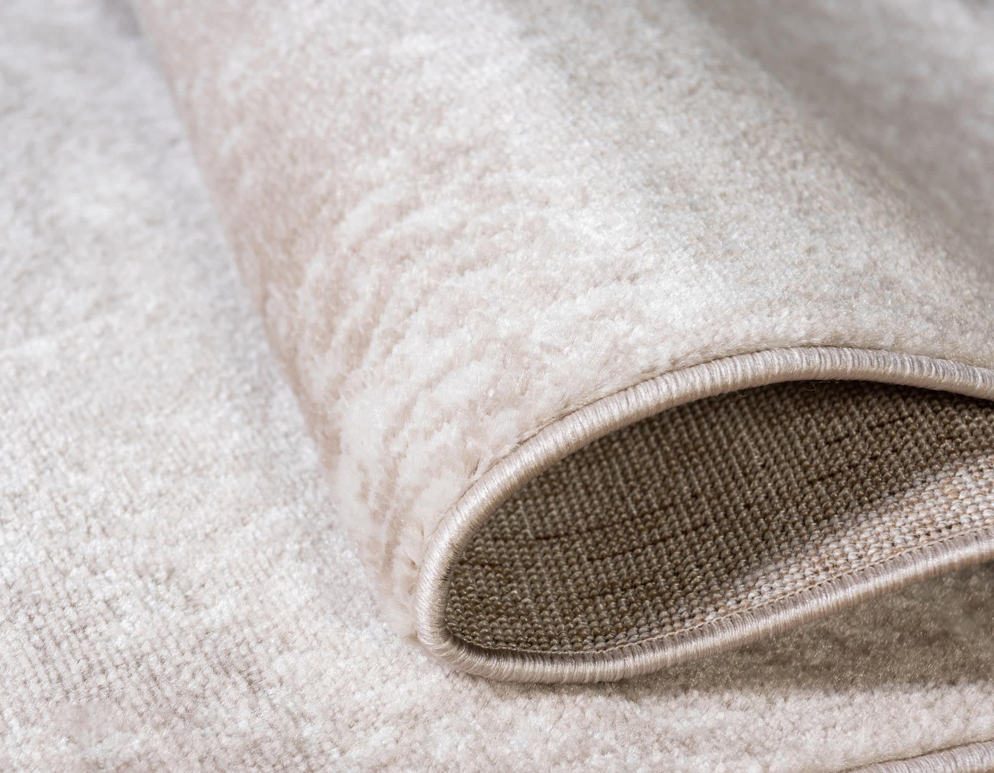 Monte Carlo Collection 6' x 9' Beige Area Rug - Soft Medium Pile Living Room Carpet for Large Spaces, Dining Rooms & Open Floor Plans | Home Decor, Office, Bedroom