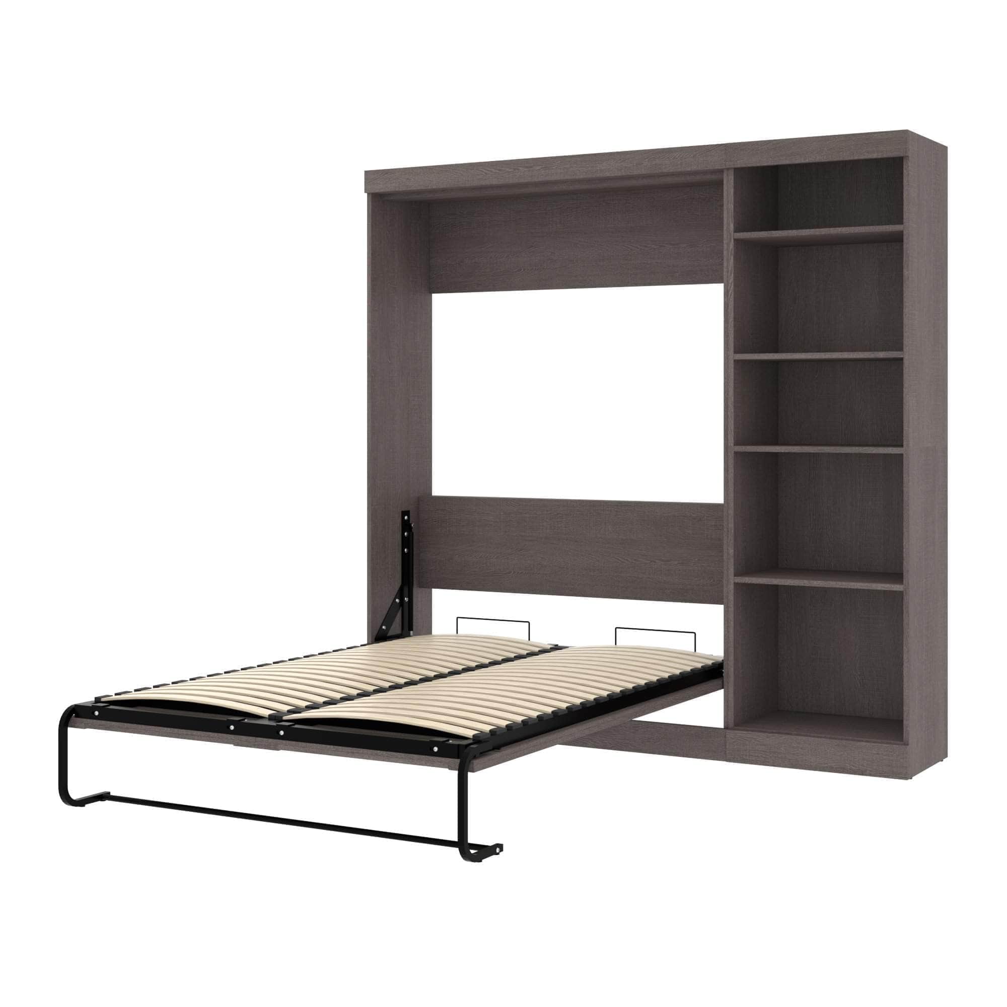Pur Full Murphy Full Bed with Storage Unit (84W) - 7 Color Options | Space-Saving Wall Bed for Small Apartments & Guest Rooms