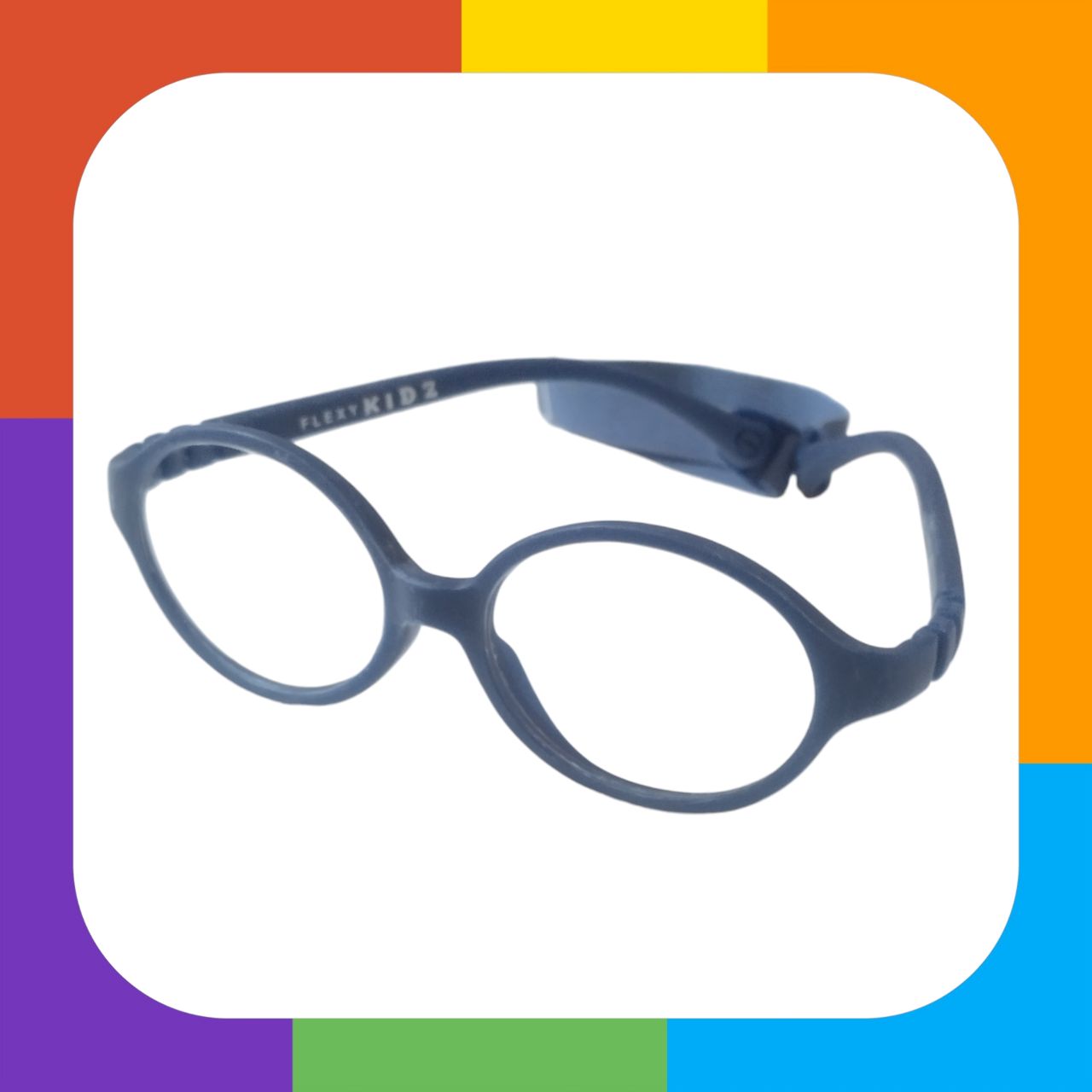 Trendy Kids Flexible Unbreakable Glasses with Blue Light Filter Lenses 1202 - Shatterproof Eyewear for Children's Screen Time & Reading Protection