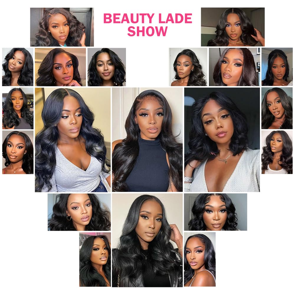 Glueless Human Hair Wigs for Black Women - 5x5 HD Lace Front Wig with Pre Plucked Body Wave, No Glue Needed, 200% Density (22 Inches) - Perfect for Beginners & Everyday Wear | Great for Work, Parties & Special Occasions