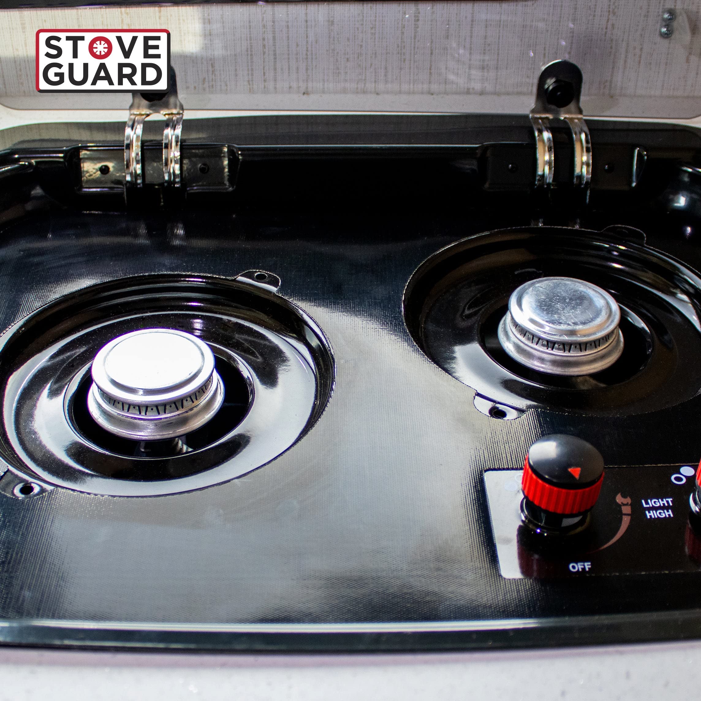 Premium StoveGuard USA-Made Gas Stove Cover - 6x Thicker Heavy-Duty Greystone RV Range Top Protector | Custom Designed & Precision Cut | Perfect for RV Kitchens, Outdoor Camping & Home Use