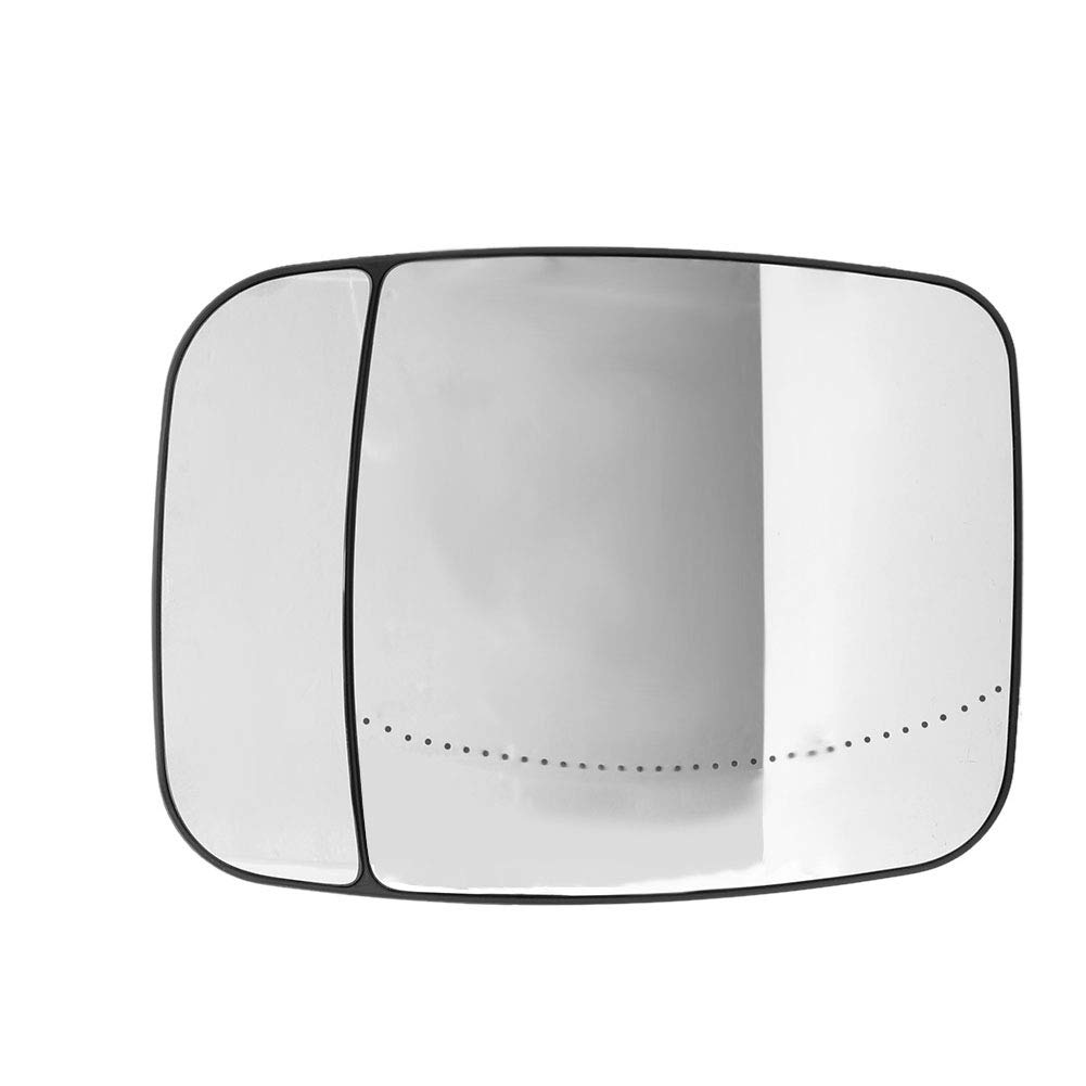 Heated Right Side Mirror Glass Replacement for Renault Trafic 95517329 - Electric Exterior Rearview Mirror Lens with Anti-Fog for Winter Driving