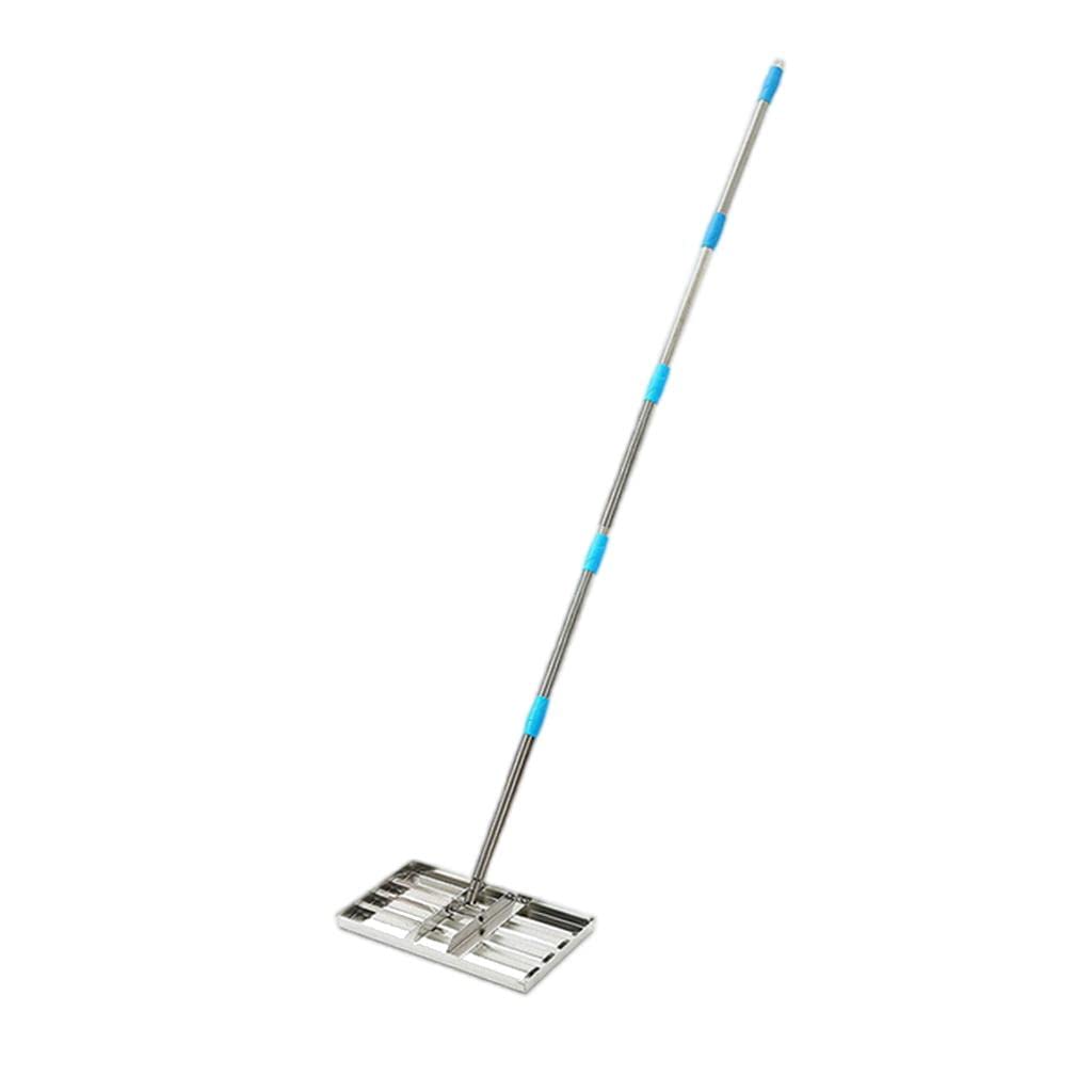 Heavy Duty Lawn Leveling Rake - 86cm Pull Behind Leveler with Long Handle for Garden, Yard, Farm & Pasture Maintenance - Perfect for Football Fields, Landscaping and Ground Smoothing