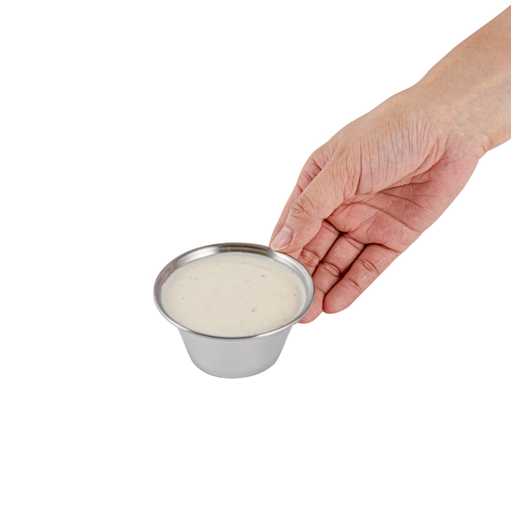 Stainless Steel Condiment Cups 4 oz - Pack of 10 (3