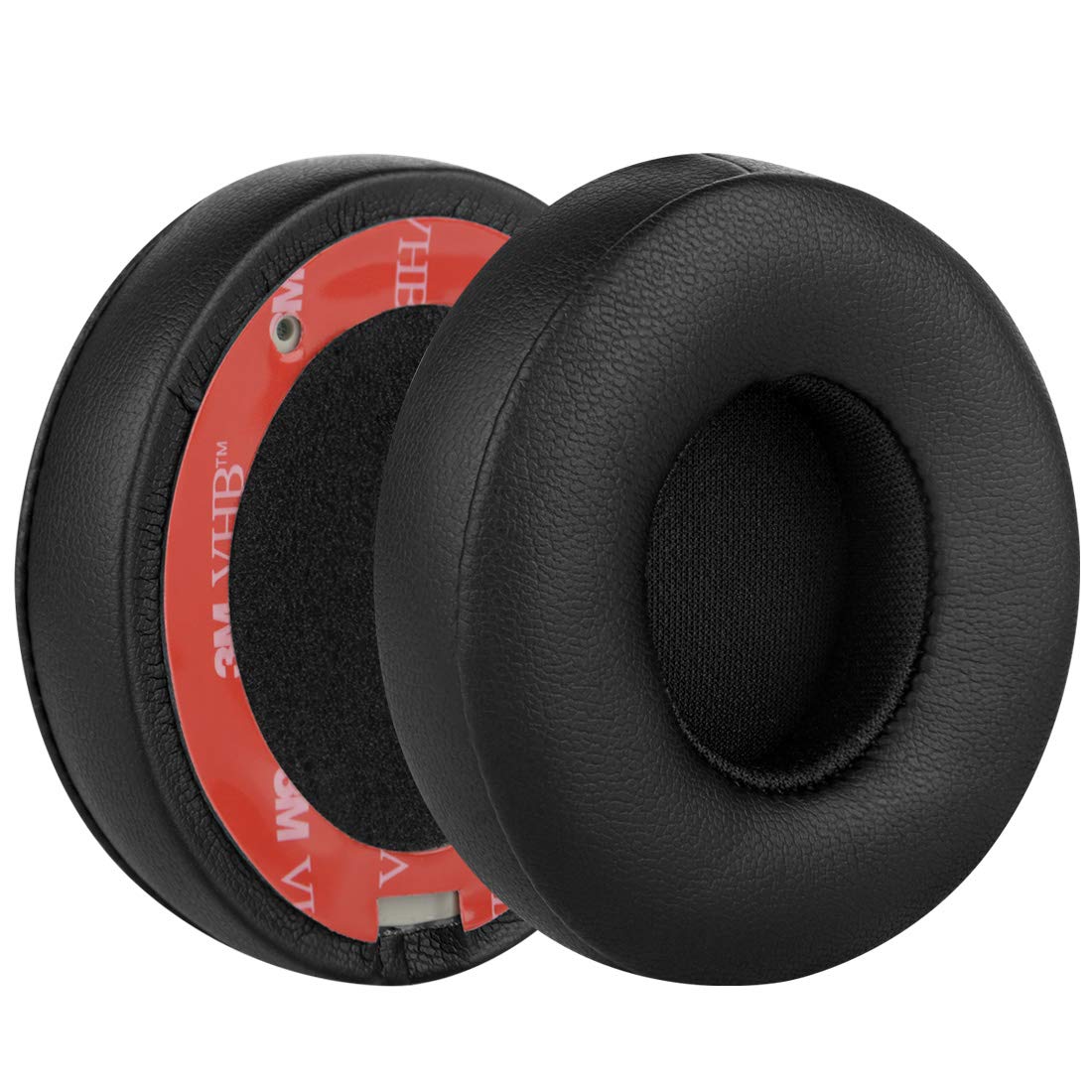 Geekria QuickFit Replacement Ear Pads for Beats Solo 2 Wireless Headphones - Soft Black Memory Foam Earcups Cushions - Perfect for Gaming, Music & Travel Comfort