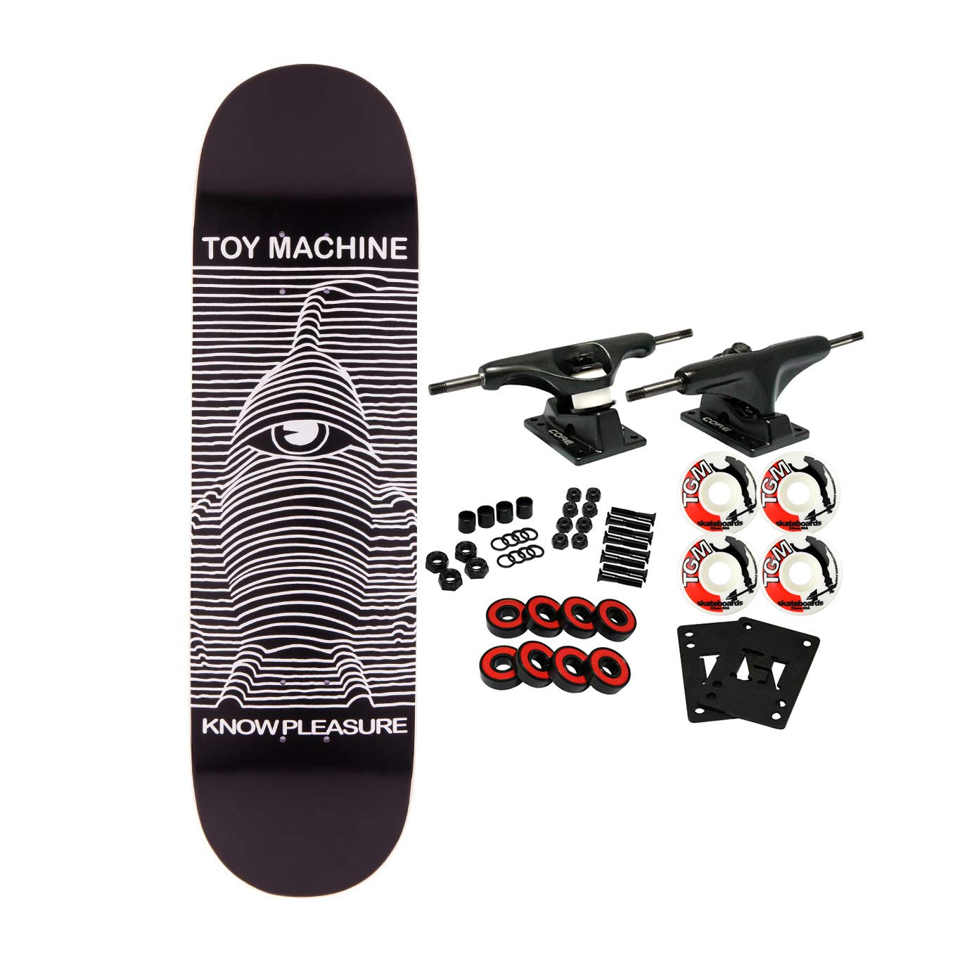 Toy Machine Skateboard Complete Toy Division Black 8.0