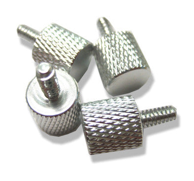 Silver Speed Case Thumb Screws (4 Pack) - Easy-to-Install Computer Case Screws for PC Building & Hardware Upgrades