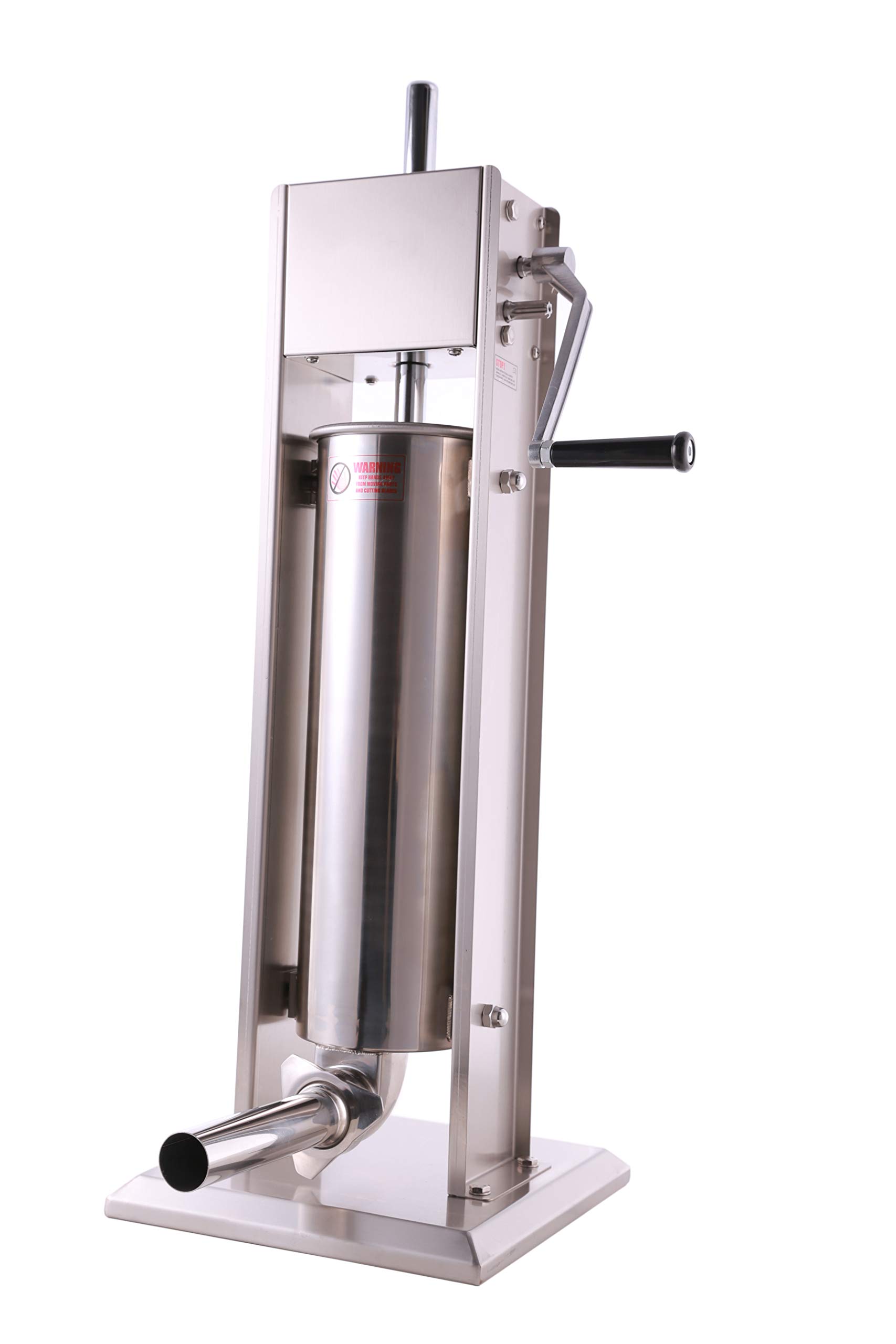 Premium Stainless Steel Vertical Sausage Stuffer - Dual Speed, Easy Clean, 15Lb/7L Capacity - Perfect for Home Butchering, Sausage Making & Meat Processing