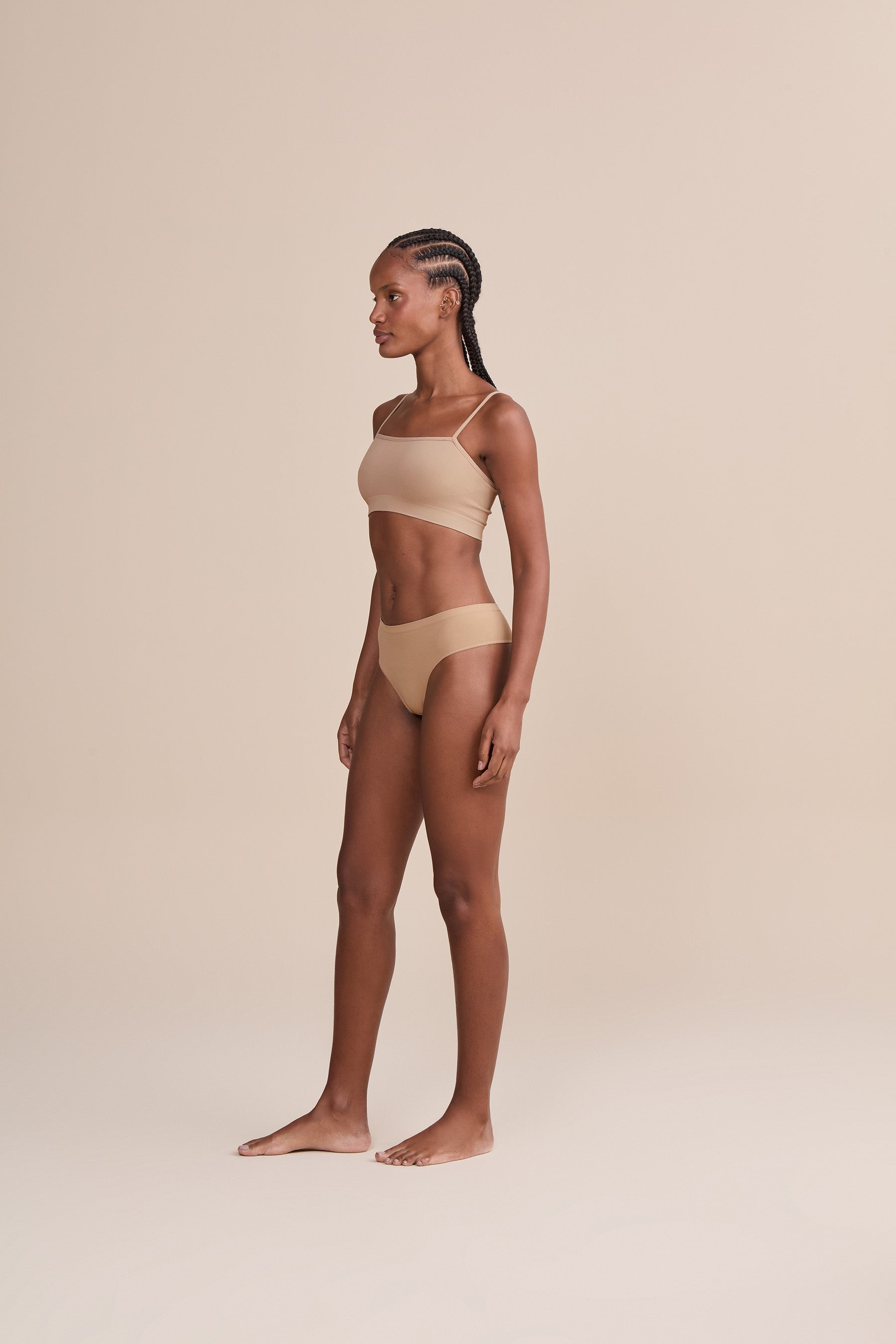 Seamless Straight Bra - Wireless Comfort Bras for Women - Everyday Wear, Yoga, Workout & Lounge