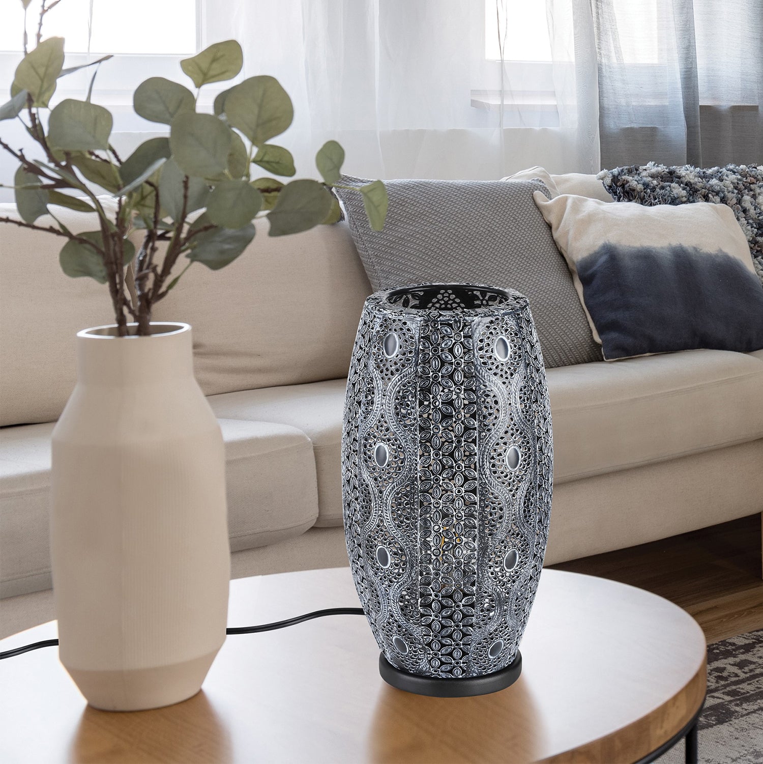 Riyadh Table Lamp - Modern LED Desk Light for Home Office, Bedroom & Living Room - Stylish Nightstand Lighting for Reading & Decor