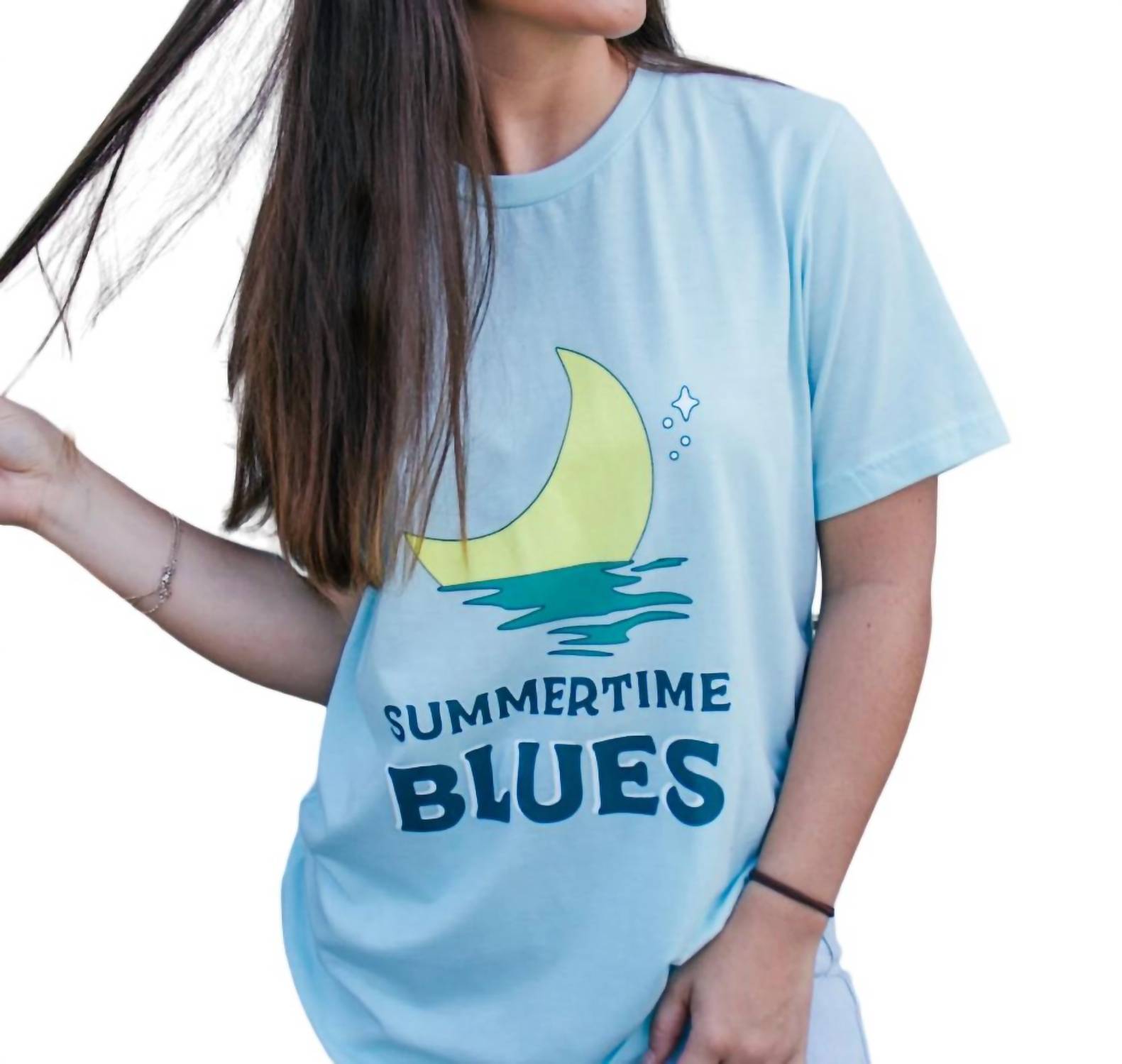 Summer Blues Short Sleeve T-Shirt for Men & Women - Casual Comfort Cotton Tee for Beach, Vacation and Everyday Wear