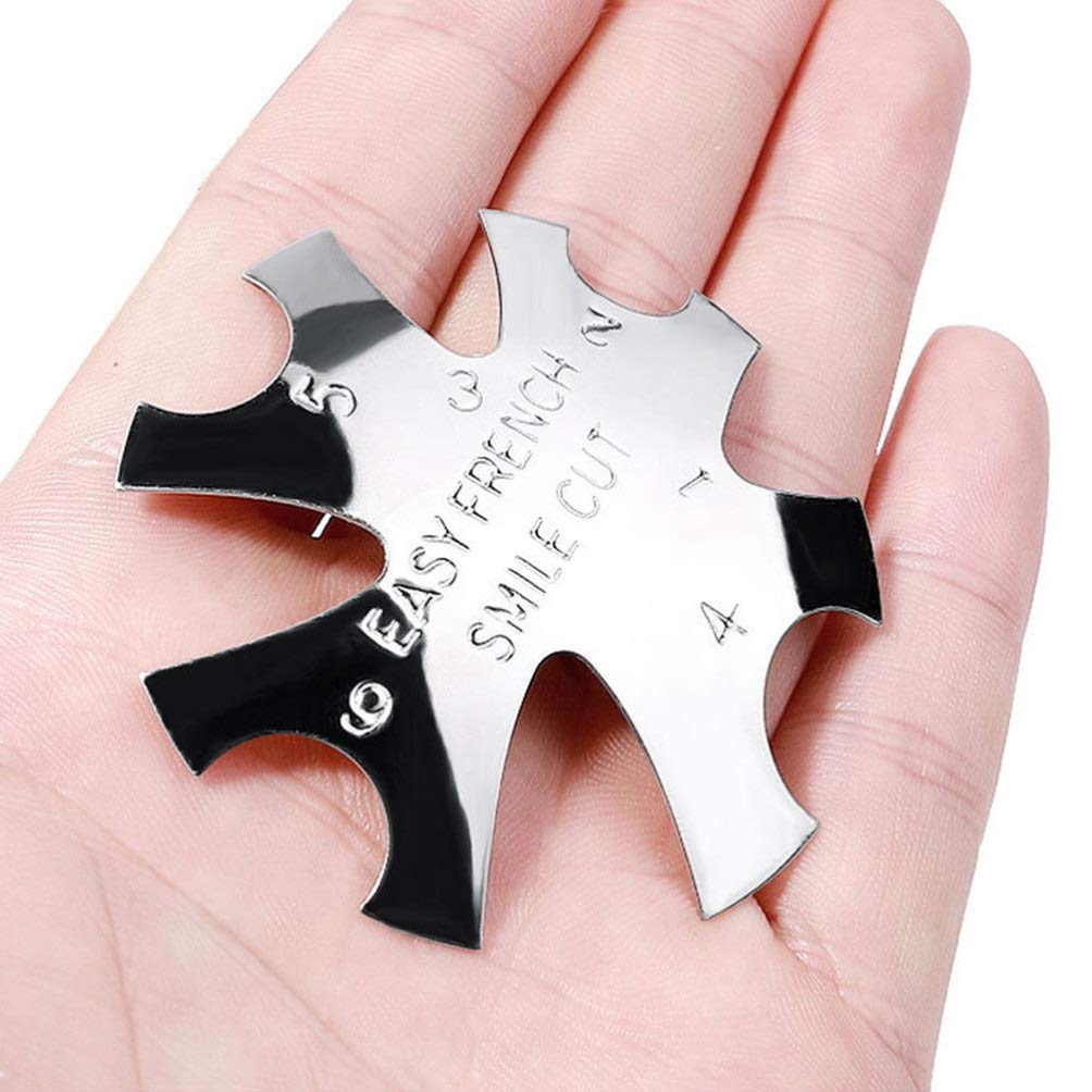 2PCS Metal Nail Art Stencil Plates - DIY Nail Template for Professional Manicure, Nail Trimmer & Cut Design Tool - Perfect for Salon, Home Nail Art & Party Glam Looks
