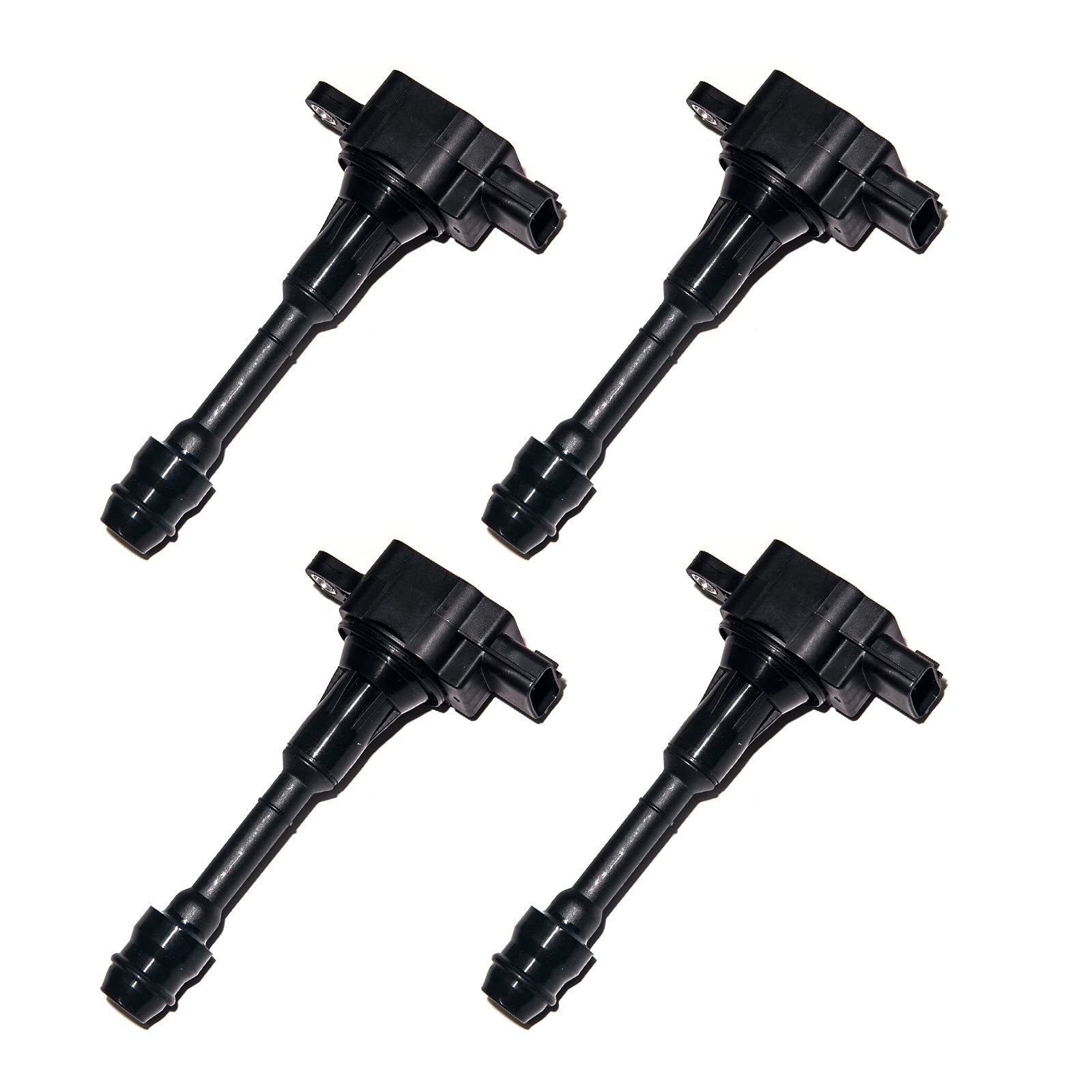 MAS Set of 4 High Performance Ignition Coil Packs - Compatible with Nissan Altima Sentra X-Trail 2002-2006 2.5L - Direct Replacement for UF350 22448-8H315 22448-8H310 C1398 - Perfect for Engine Misfire Repair & Performance Upgrade