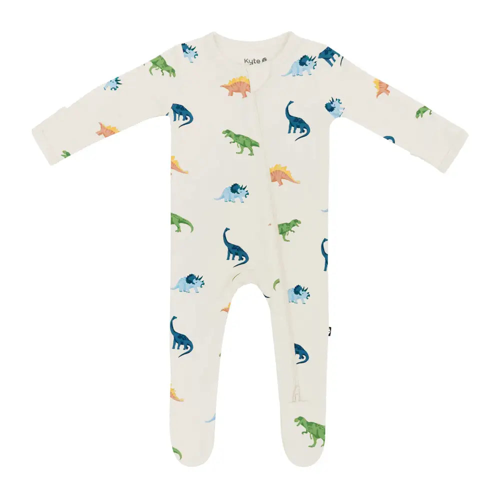 Kyte Baby Organic Cotton Zippered Footie Pajamas - Soft & Snug Baby Sleepwear for Boys & Girls | Perfect for Nighttime Comfort & Playtime Adventures