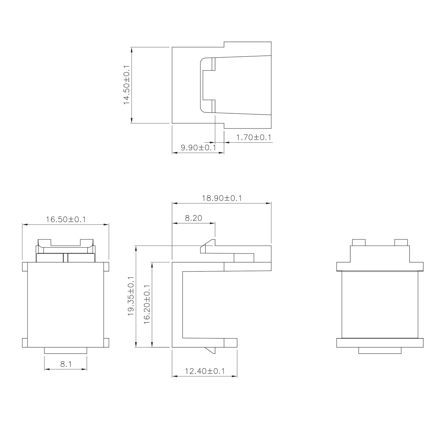 20-Pack Blank Keystone Jack Inserts for Network & AV Setup
