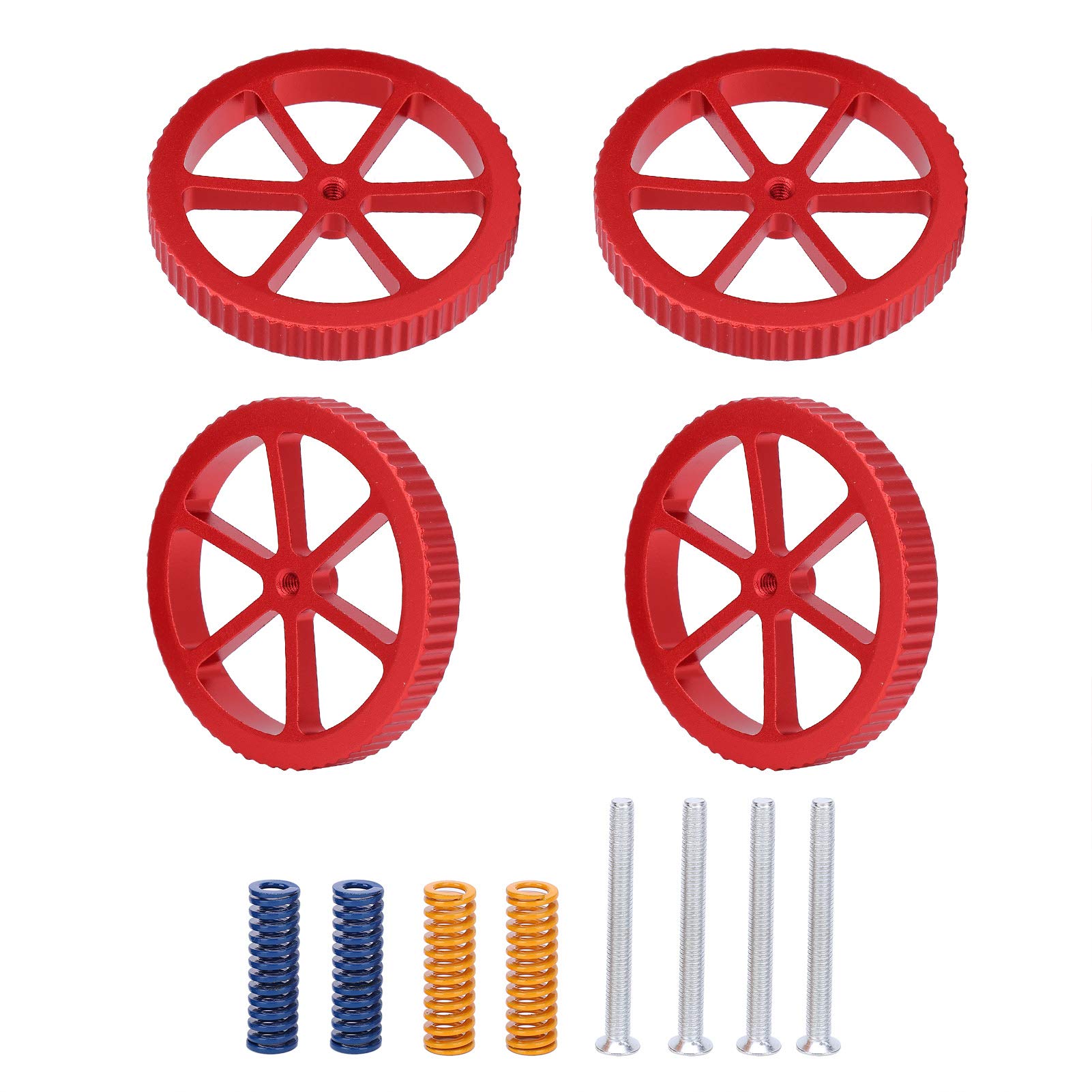 High-Quality Rust-Resistant 3D Printer Leveling Nut - Durable Aluminum Alloy Hand-Tightened Bed Leveling Screw for Long Service Life | Perfect for Ender 3, CR-10, and Most FDM 3D Printers