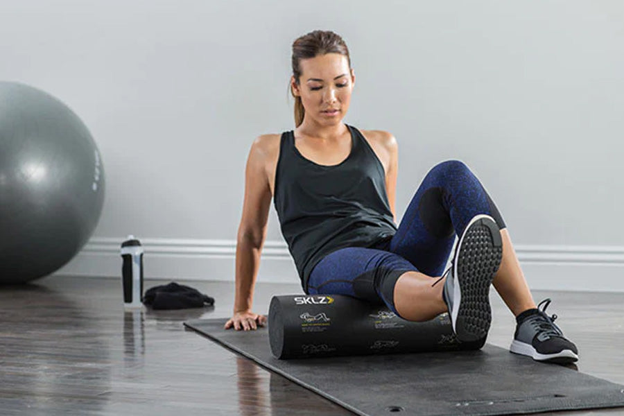 SKLZ Trainer Roller - Portable Foam Roller for Muscle Recovery & Deep Tissue Massage - Perfect for Gym, Yoga, and Home Workouts