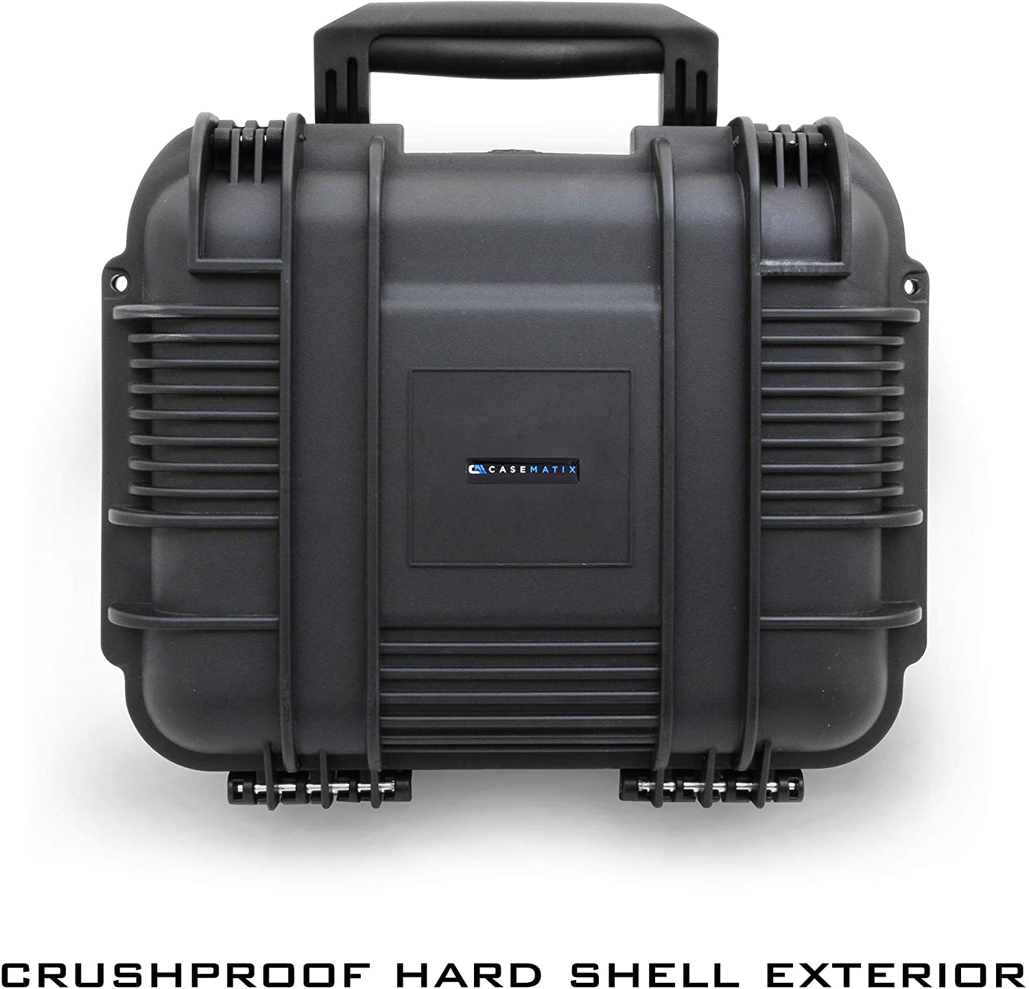 CASEMATIX 14 Two Gun Hard Case for 2 Handguns - Waterproof & Shockproof Pistol Case with Accessory Storage | Perfect for Range, Travel & Secure Firearm Transport
