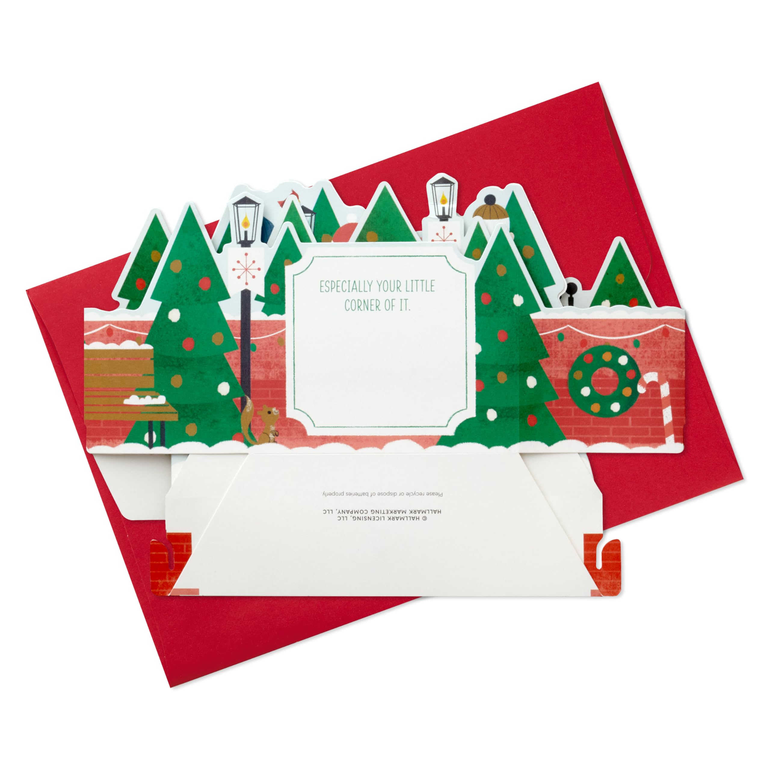 Hallmark Paper Wonder Musical Pop-Up Christmas Card with LED Lights - Carolers Singing Holiday Greeting Card for Home Decor, Gift Giving & Festive Celebrations