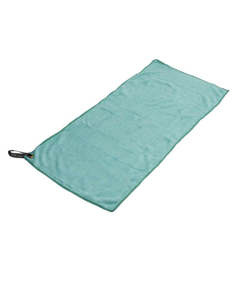 Compact Medium Blue Travel Wash Cloth & Towel (15.7x29.5 inches) - Lightweight Quick-Dry Microfiber for Camping, Gym, Beach & Outdoor Activities