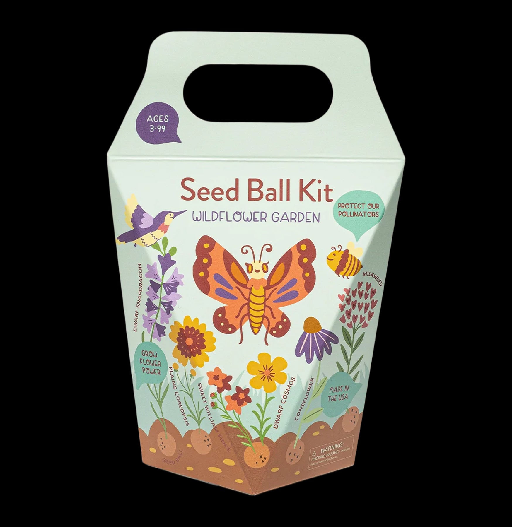 Wildflower Seed Ball Kit - Grow Beautiful Pollinator-Friendly Flowers - Perfect for Gardens, Lawns & Eco-Friendly Landscaping