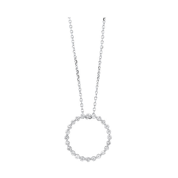 14K White Gold Diamond Pendant (1/4 Carat Total Weight) - Elegant Necklace for Women, Perfect for Anniversary, Birthday & Valentine's Day Gifts
