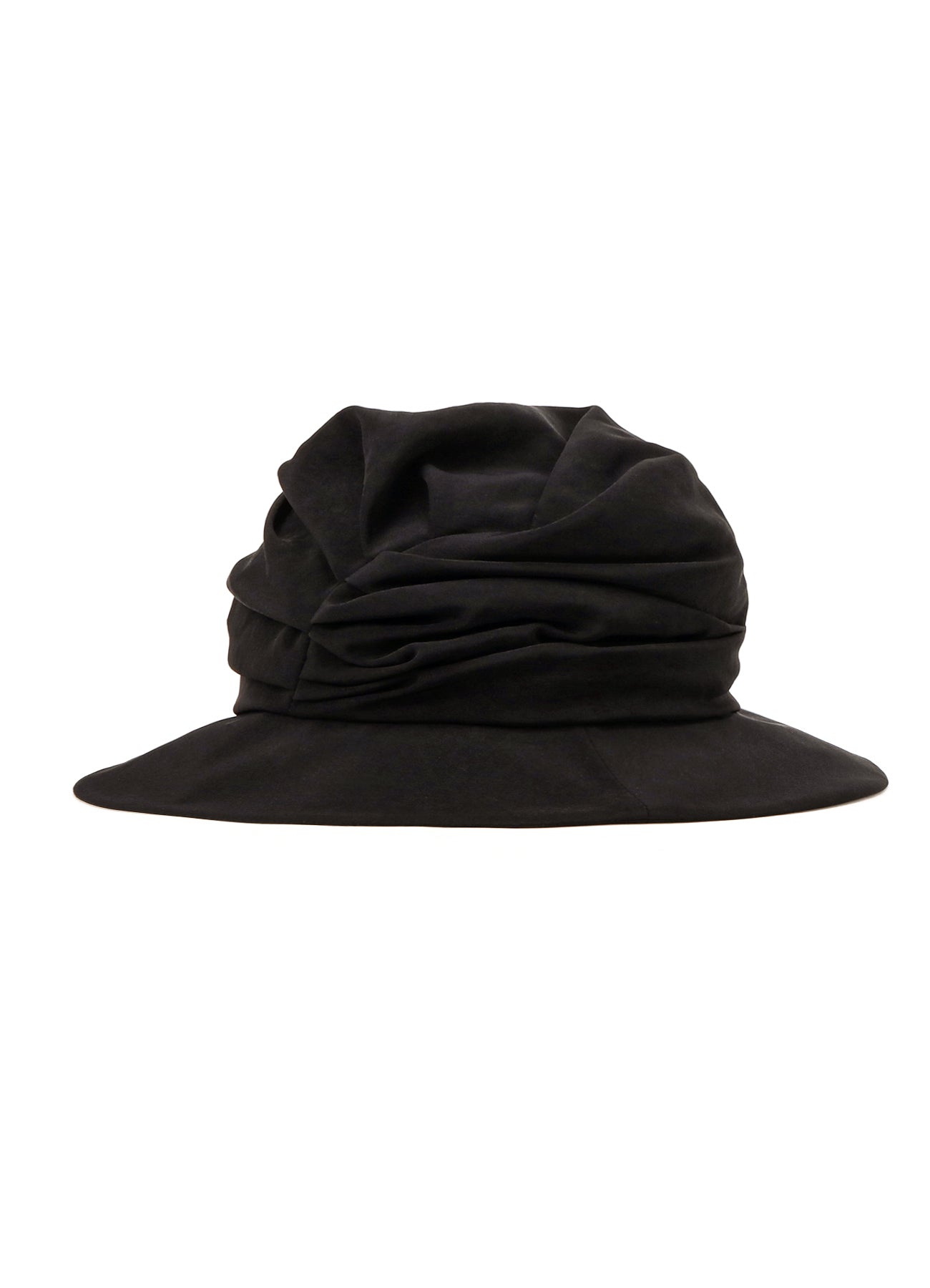 Crepe de Chine Draped Tucked Hat - Elegant Women's Fashion Accessory for Parties, Weddings & Special Occasions