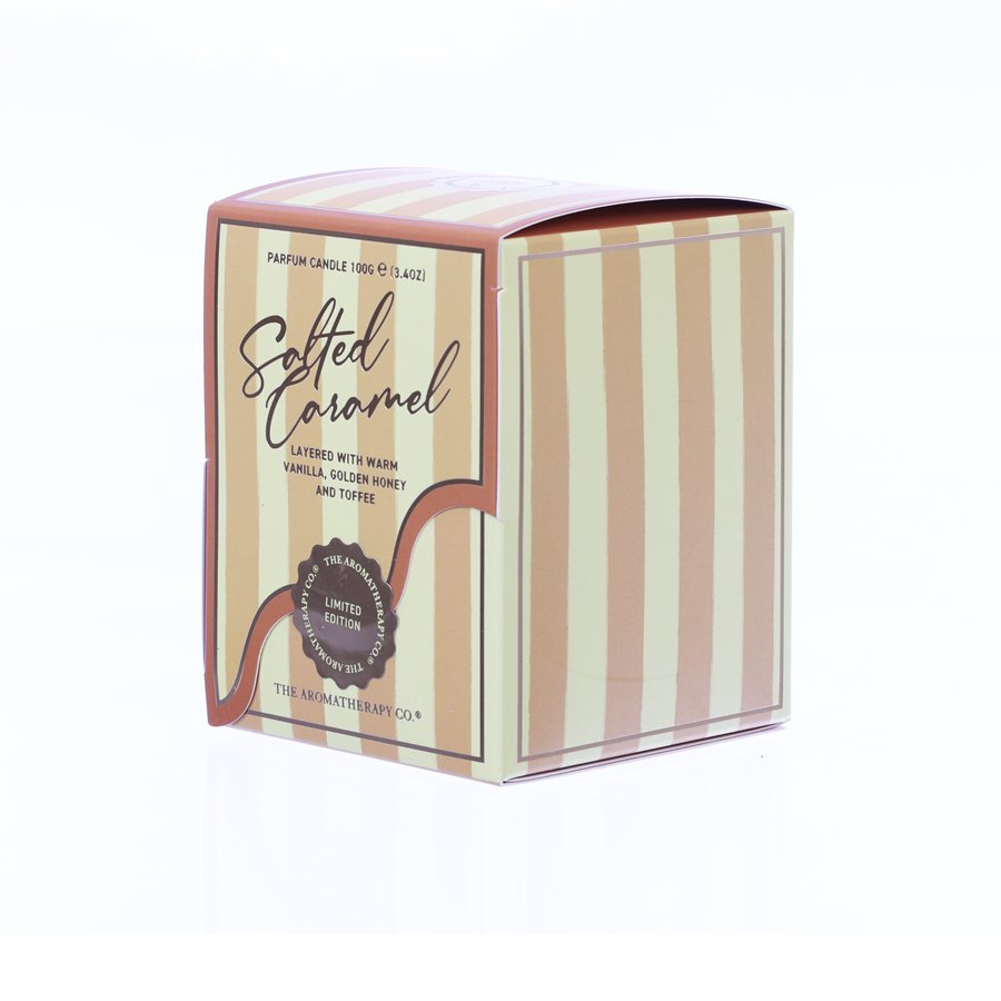 Salted Caramel Scented Aromatherapy Votive Candle 100g - Relaxing Holiday Scent for Home, Spa & Gift Giving