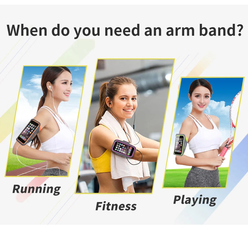iPhone 15 Armband for Running & Outdoor Sports - Waterproof Phone Holder for Gym, Hiking, Cycling & Fitness Activities