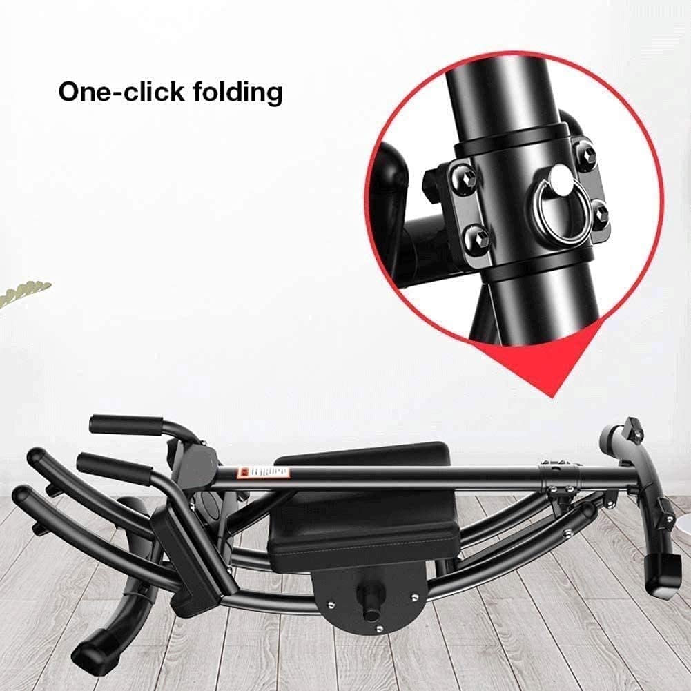 Adjustable Abdominal Trainer & Core Workout Chair - Portable Fitness Crunches Machine for Home Gym, Abs Training Bench - Perfect for Home Exercise, Office Workout & Full-Body Toning