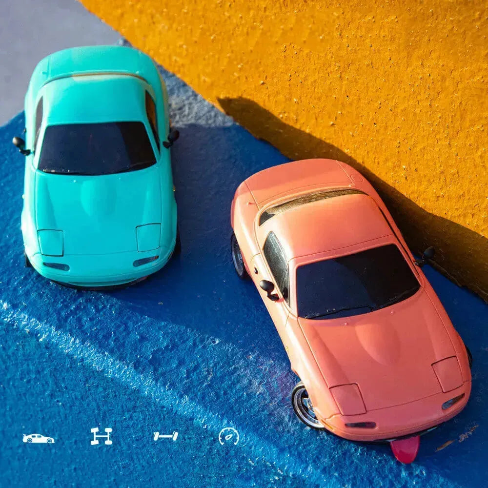 LDRC 1804 1/18 Scale RC Drift Car RTR with Gyro - Mazda MX-5 2.4G RWD Alloy Body & LED Lights | Ready-to-Race Remote Control Car for Adults & Teens | Perfect for Indoor/Outdoor Drifting, Racing & Car Shows (US Only)