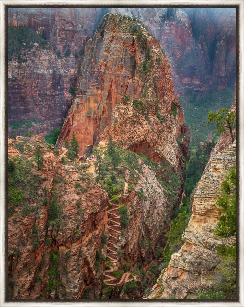 Angel's Landing Large Wall Art - Stunning Landscape Canvas Print for Living Room, Bedroom & Office Decor | Perfect Home & Gift Idea