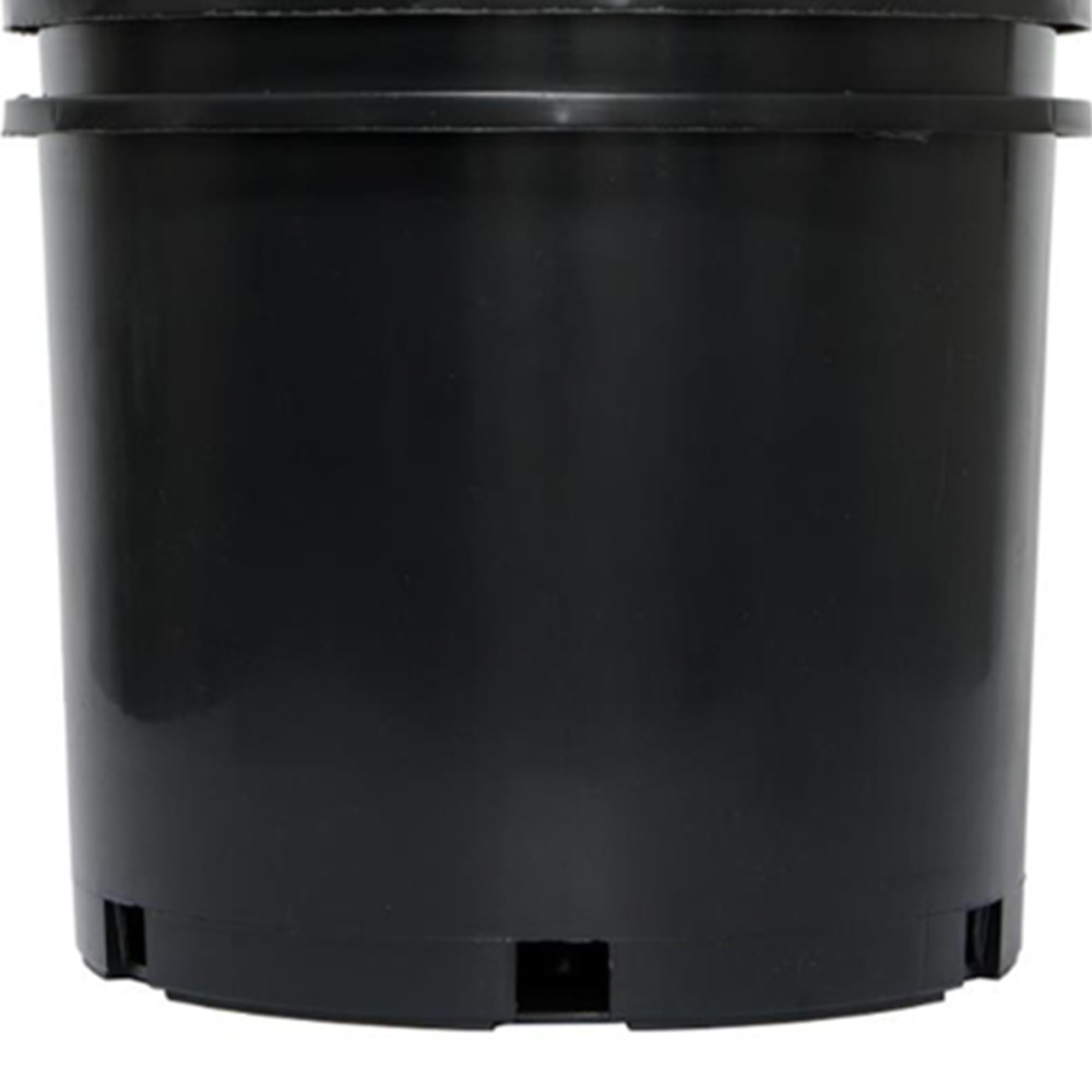 7 Gallon Round Wide Rim Stackable Plastic Garden Plant Nursery Pots with Drainage Holes - Durable for Indoor & Outdoor Plants - Black (20 Pack) - Perfect for Home Gardening, Landscaping, and Commercial Nursery Use