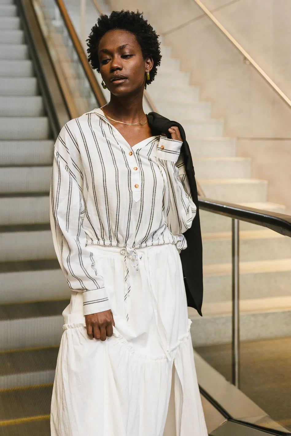 Everly Cinch Top Women's Casual Blouse - Final Sale | Perfect for Work, Date Night & Everyday Wear