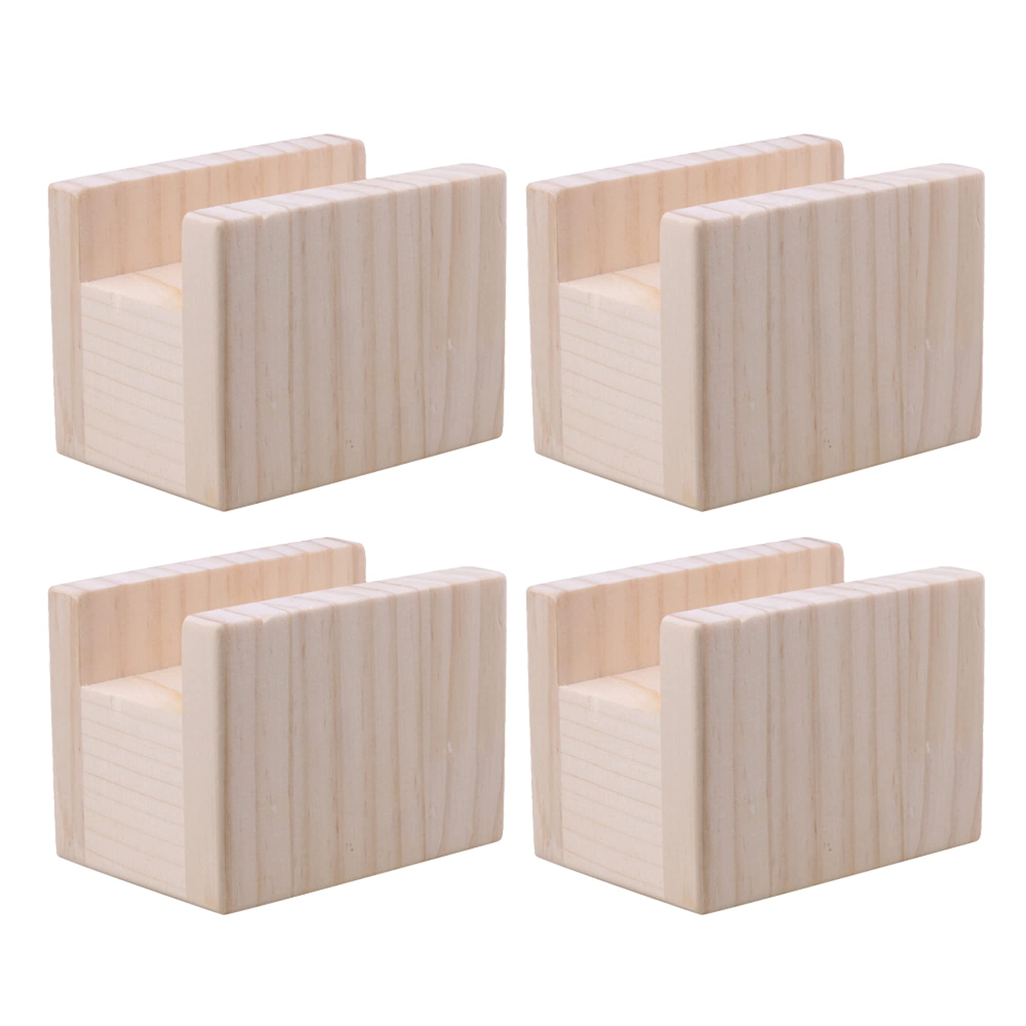 Bstinay Square Furniture Riser - Premium Pine Wood for Wood & Carpet Floors | Perfect for Sofa, Bed & Table Elevation